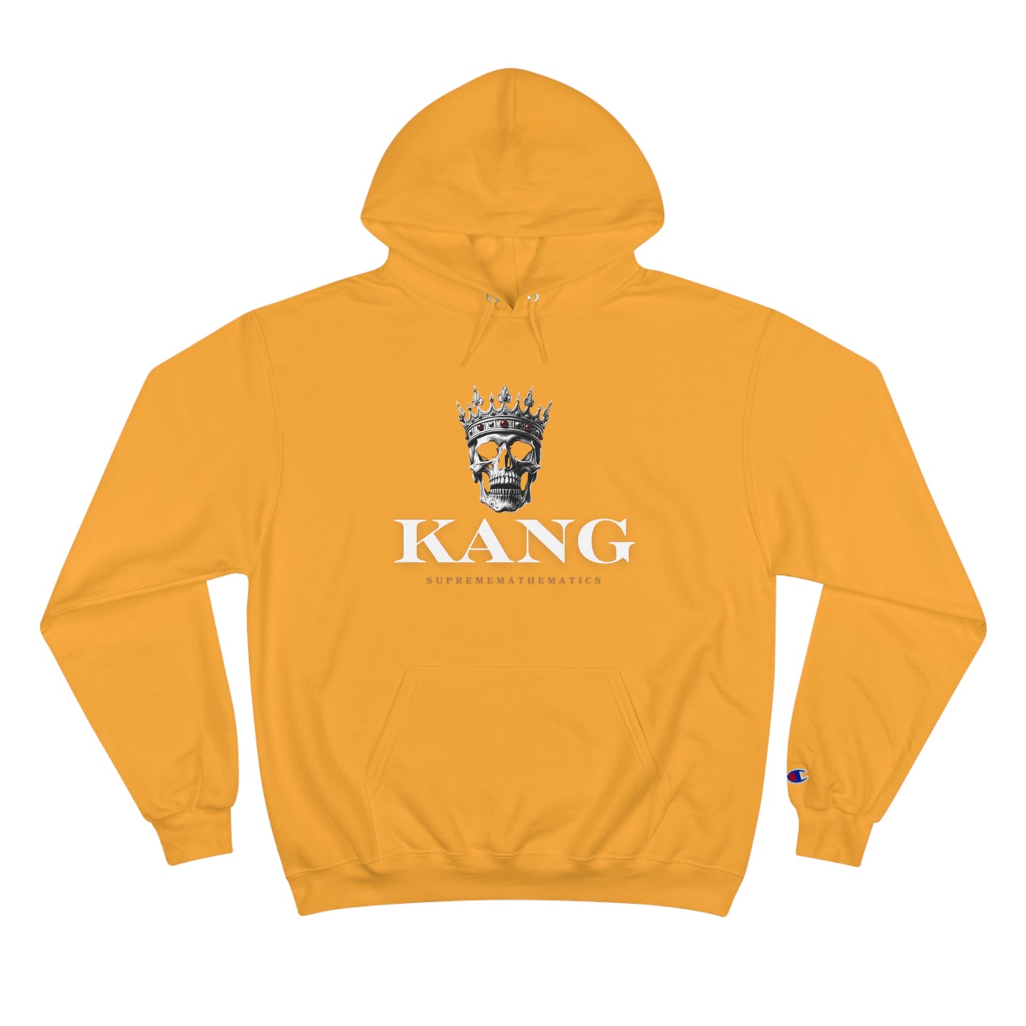 SUPREMEMATHEMATICS KANG SKULL CHAMPION HOODIE