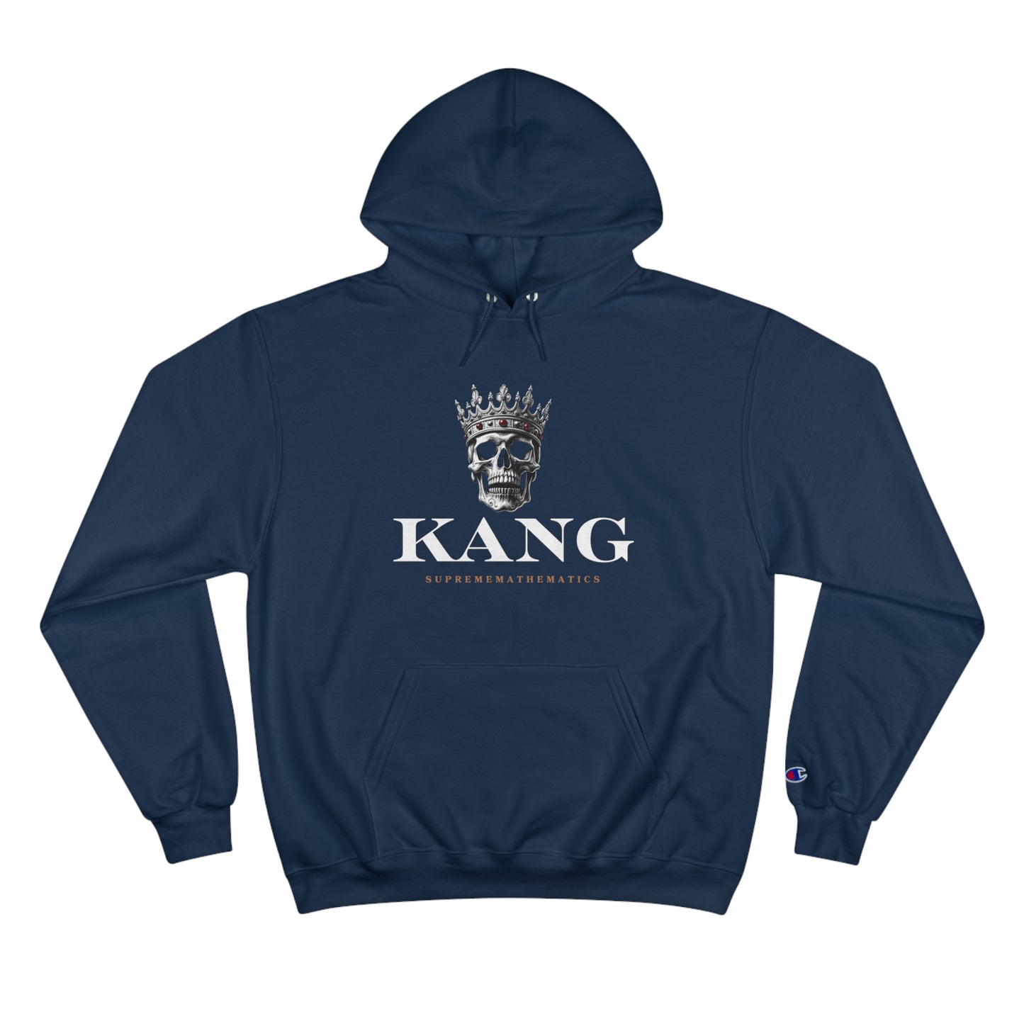 SUPREMEMATHEMATICS KANG SKULL CHAMPION HOODIE
