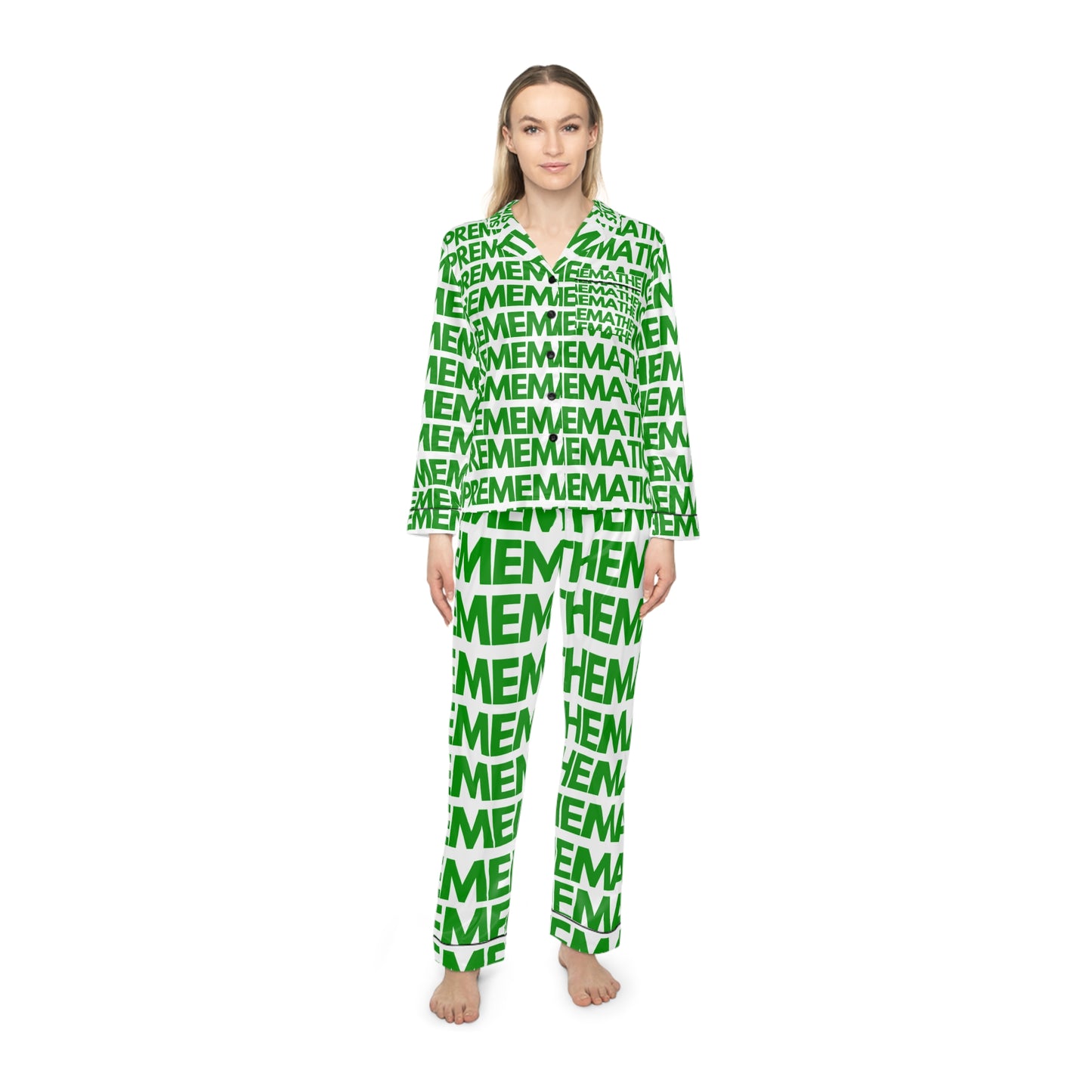 SUPREMEMATHEMATICS SATIN PAJAMAS