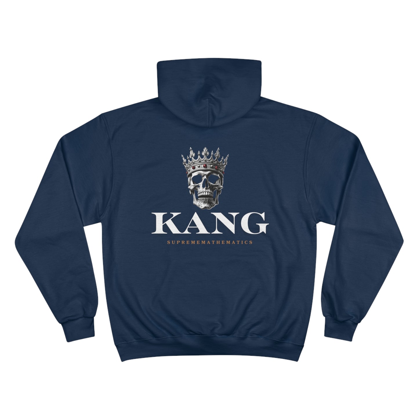 SUPREMEMATHEMATICS KANG SKULL CHAMPION HOODIE
