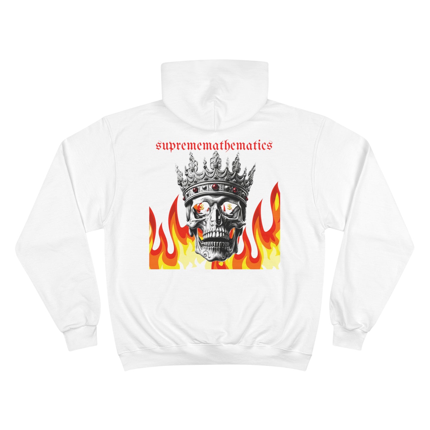 SUPREMEMATHEMATICS FIRE SKULL HOODIE