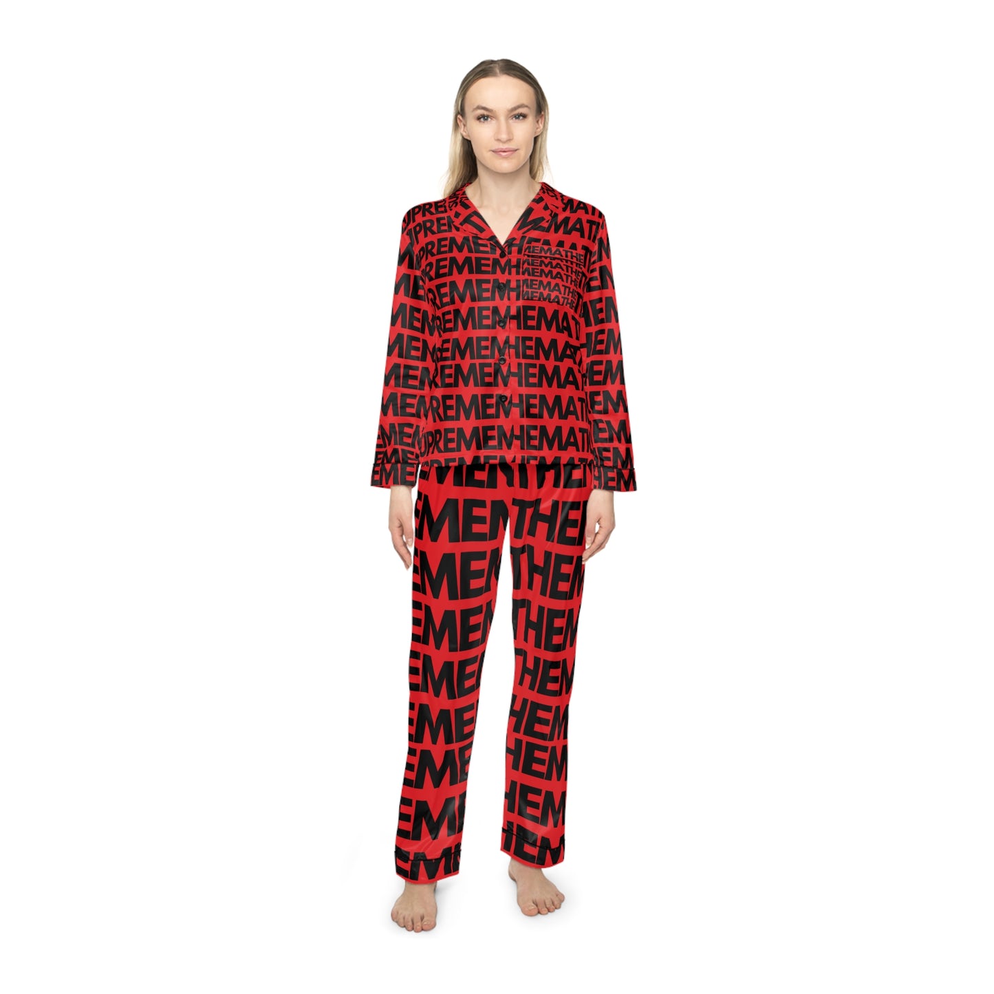 SUPREMEMATHEMATICS SATIN PAJAMAS