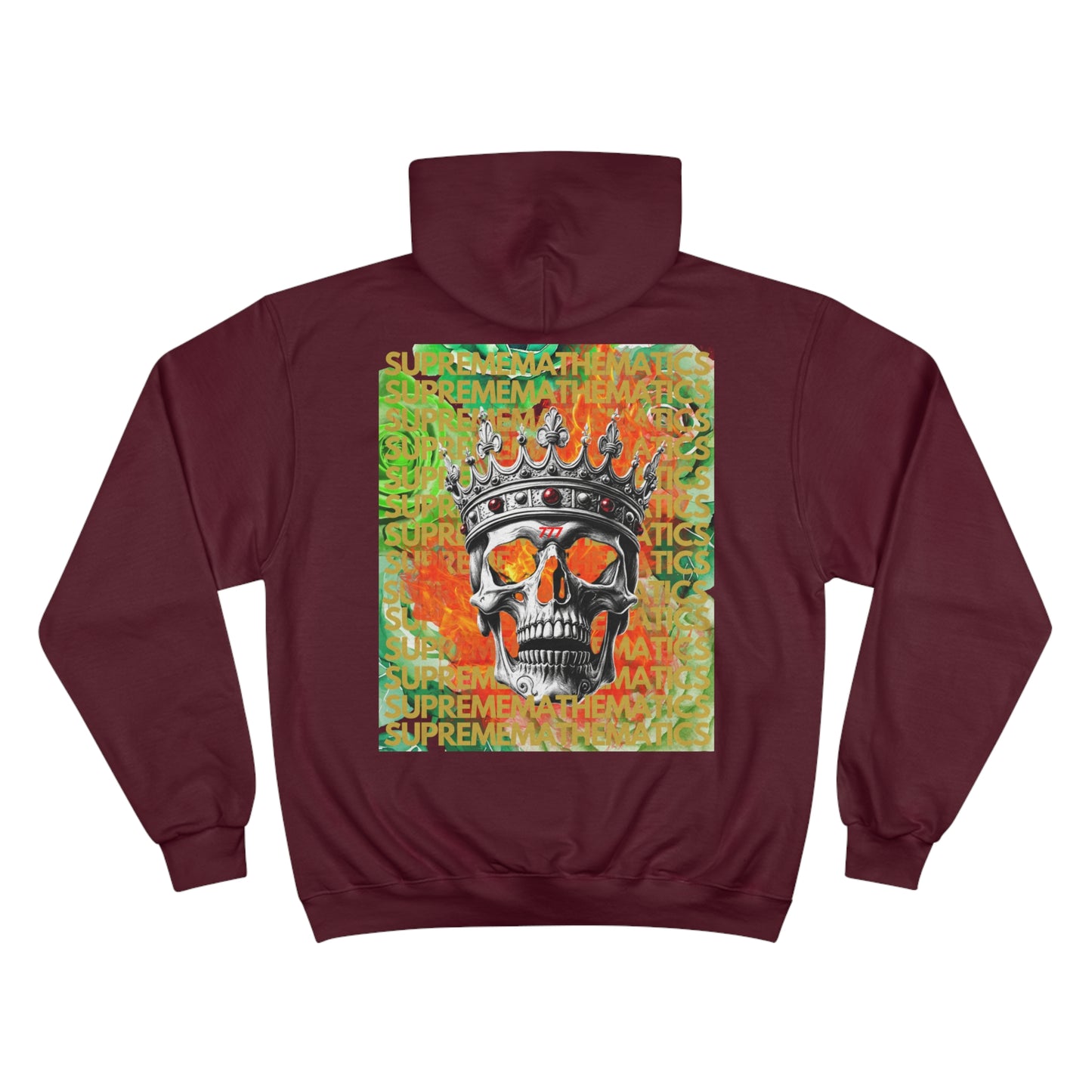 SUPREMEMATHEMATICS GREEN ROSES HOODIE