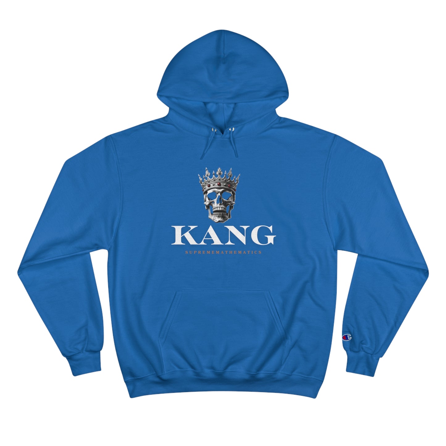 SUPREMEMATHEMATICS KANG SKULL CHAMPION HOODIE