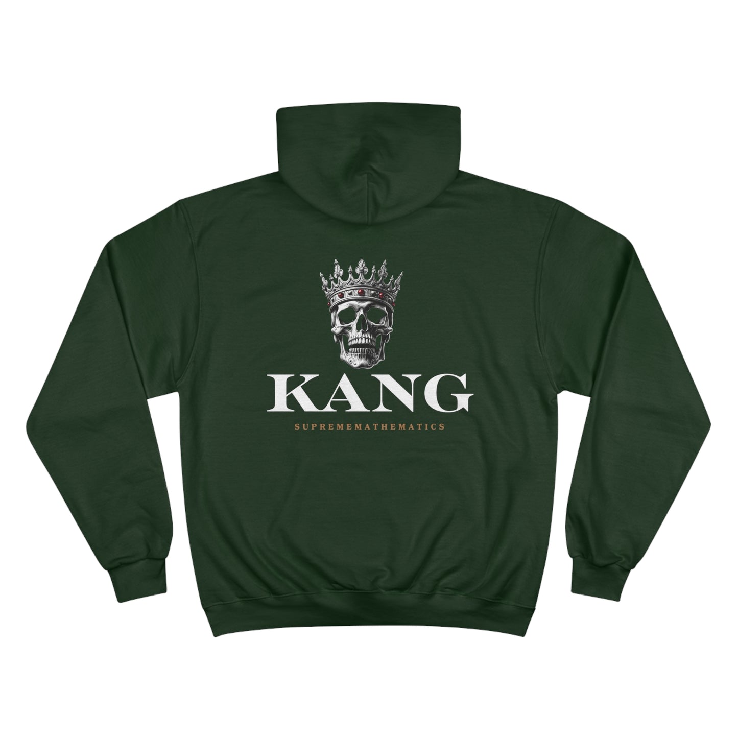 SUPREMEMATHEMATICS KANG SKULL CHAMPION HOODIE