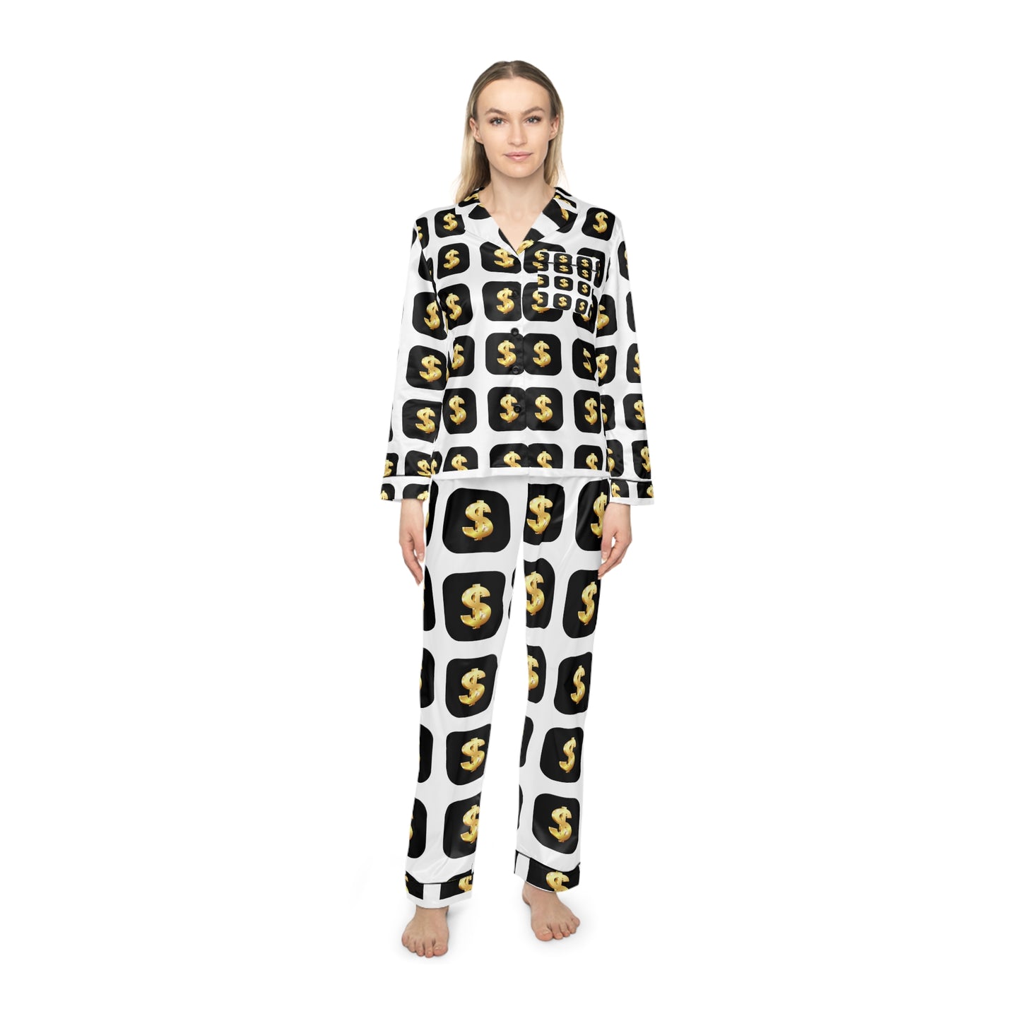 SUPREMEMATHEMATICS WOMENS SATIN PAJAMAS