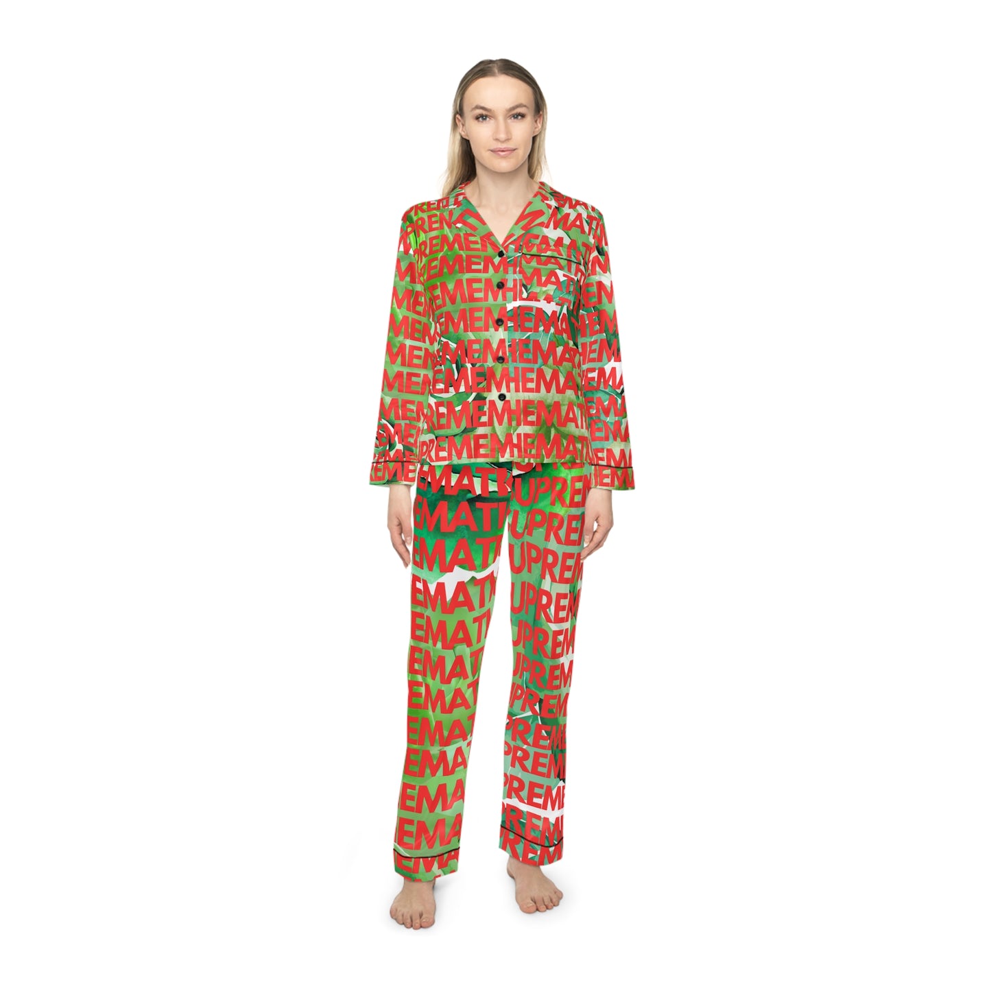 SUPREMEMATHEMATICS SATIN PAJAMAS