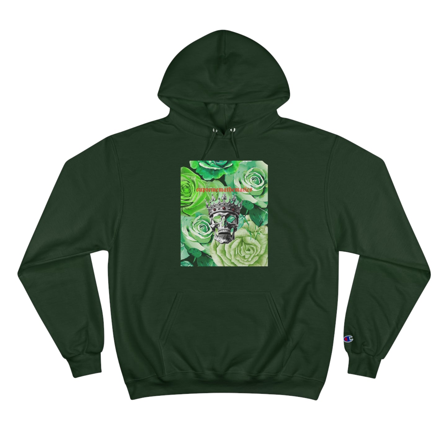 SUPREMEMATHEMATICS GREEN ROSES HOODIE