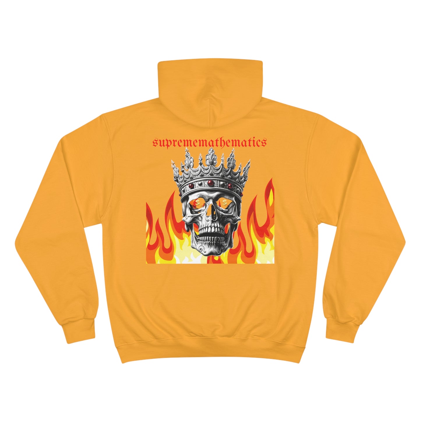 SUPREMEMATHEMATICS FIRE SKULL HOODIE