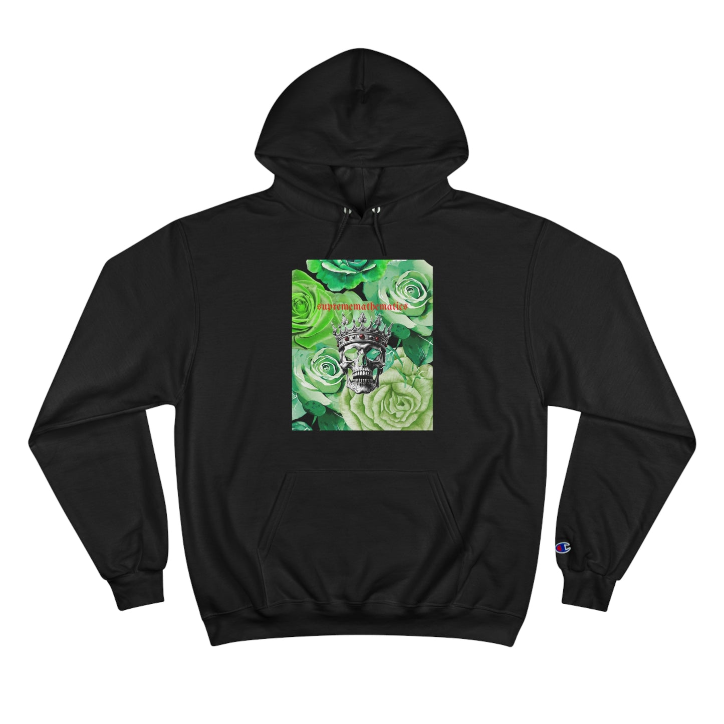 SUPREMEMATHEMATICS GREEN ROSES HOODIE