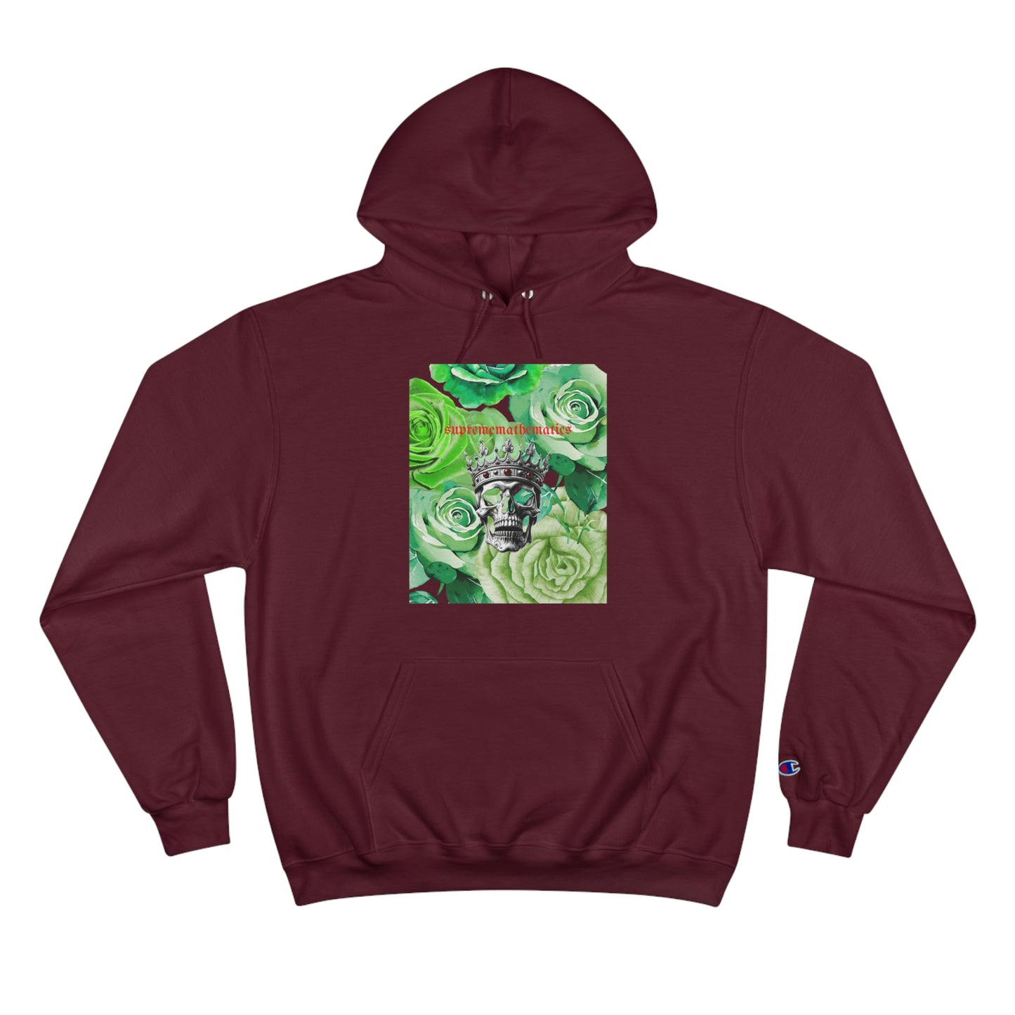 SUPREMEMATHEMATICS GREEN ROSES HOODIE