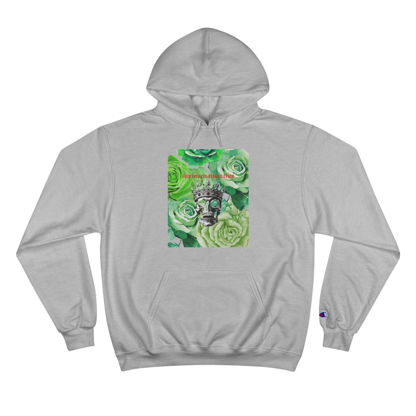 SUPREMEMATHEMATICS GREEN ROSES HOODIE