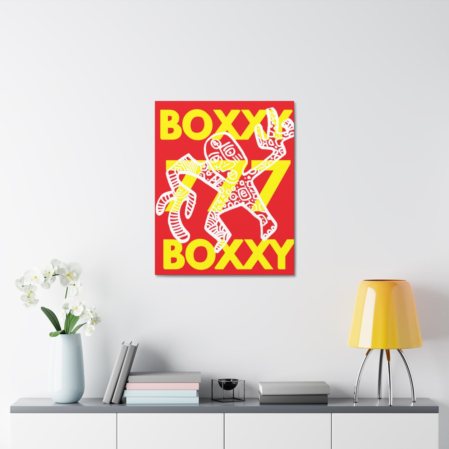 BOXXY 777 ART CANVAS RED