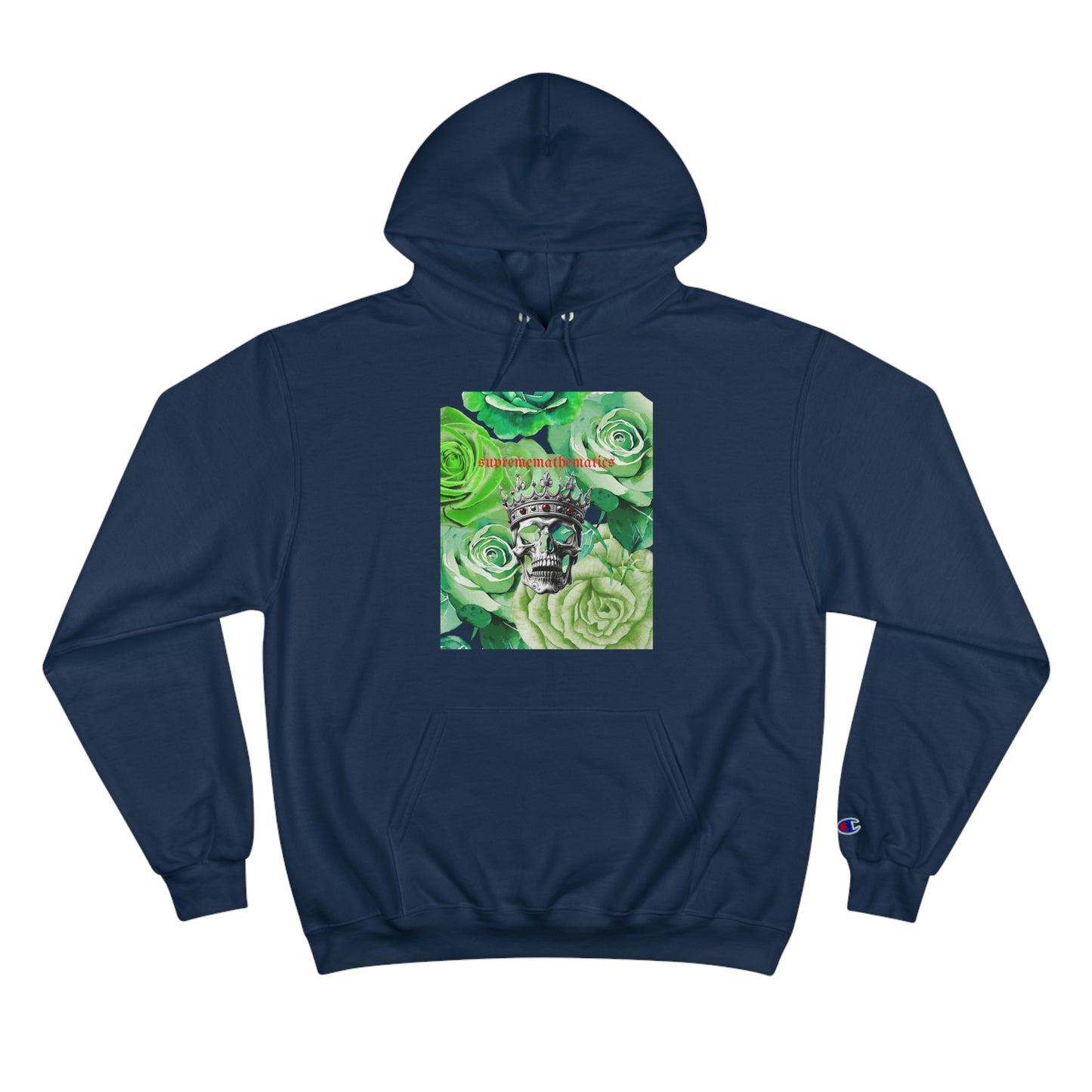 SUPREMEMATHEMATICS GREEN ROSES HOODIE