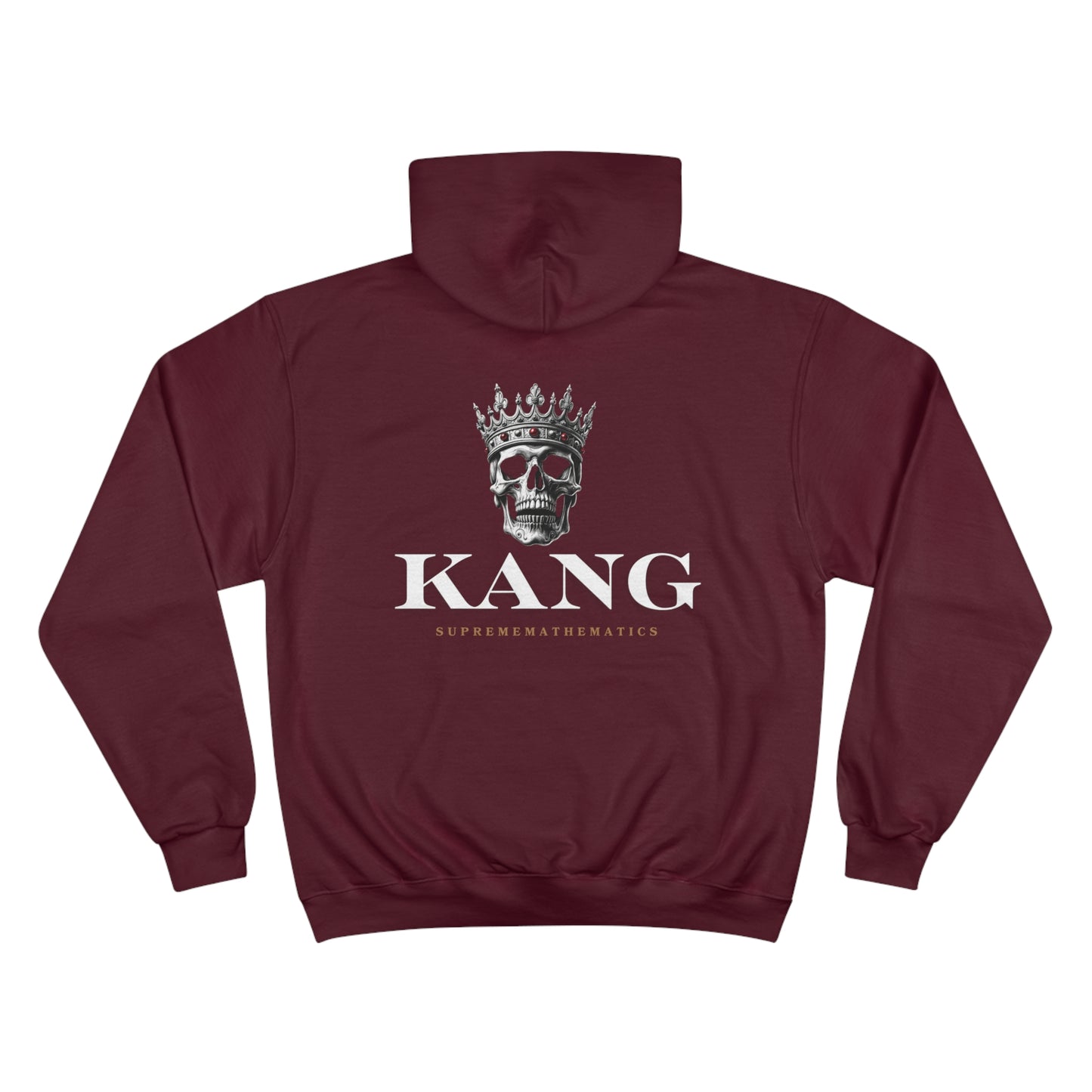 SUPREMEMATHEMATICS KANG SKULL CHAMPION HOODIE