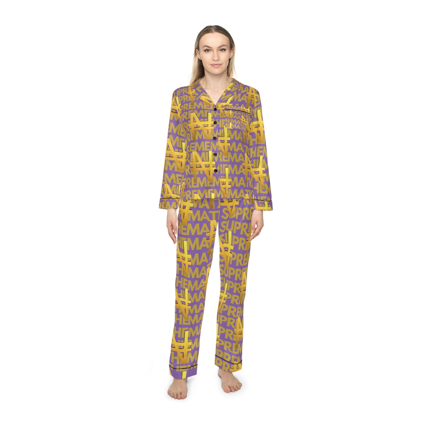 SUPREMEMATHEMATICS NAIRA SATIN PAJAMAS