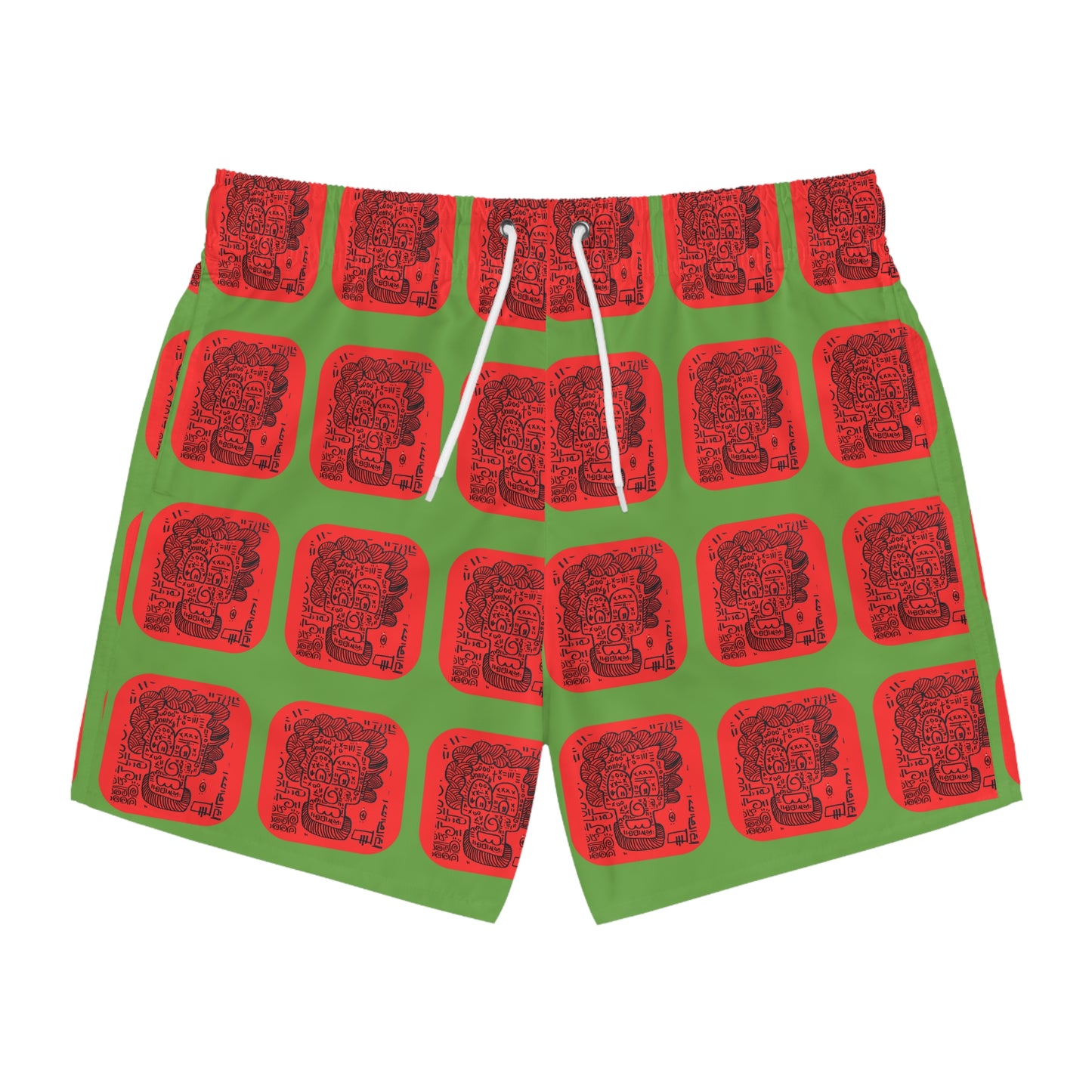 SUPREMEMATHEMATICS FACE OF GOD SWIM TRUNKS