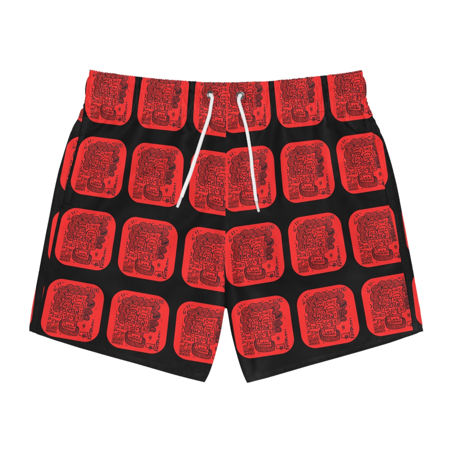SUPREMEMATHEMATICS FACE OF GOD SWIM TRUNKS