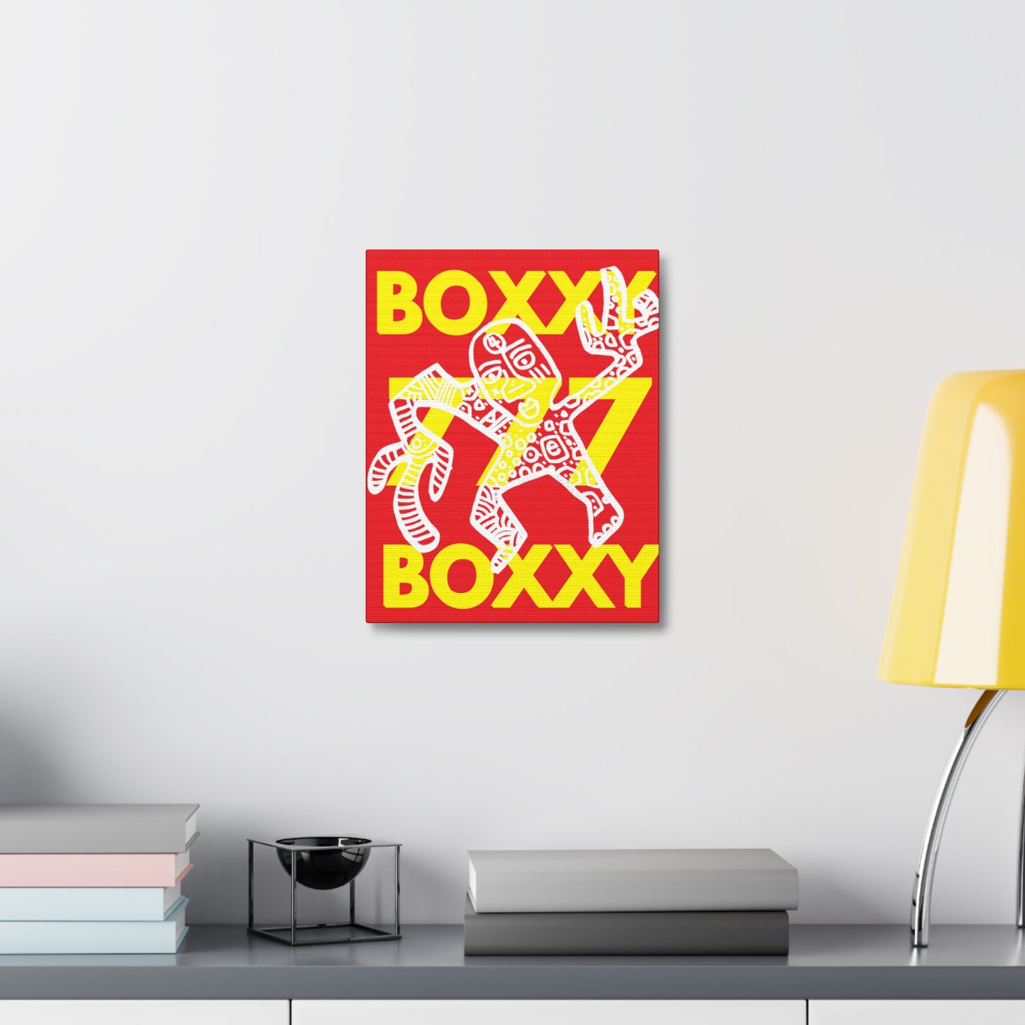 BOXXY 777 ART CANVAS RED
