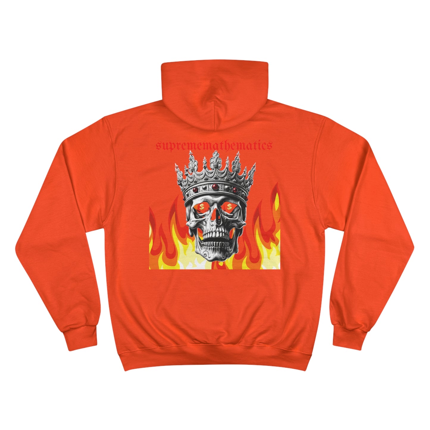 SUPREMEMATHEMATICS FIRE SKULL HOODIE