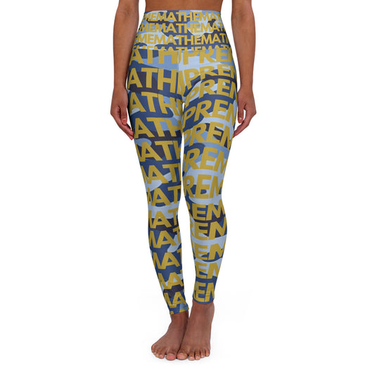 SUPREMEMATHEMATICS CAMO HIGH WAIST YOGA LEGGINGS