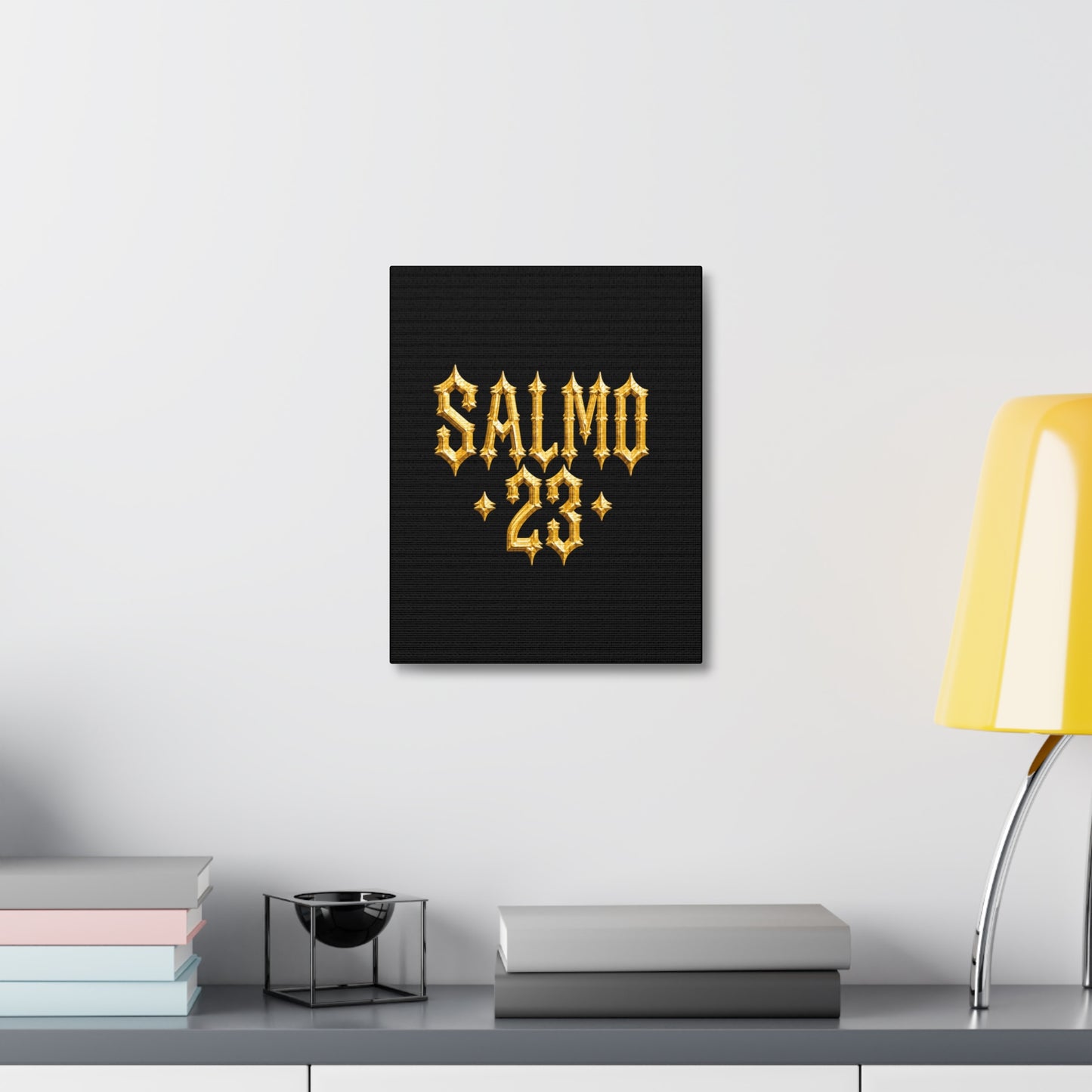 BOXXY PSALM 23 ART CANVAS BLACK