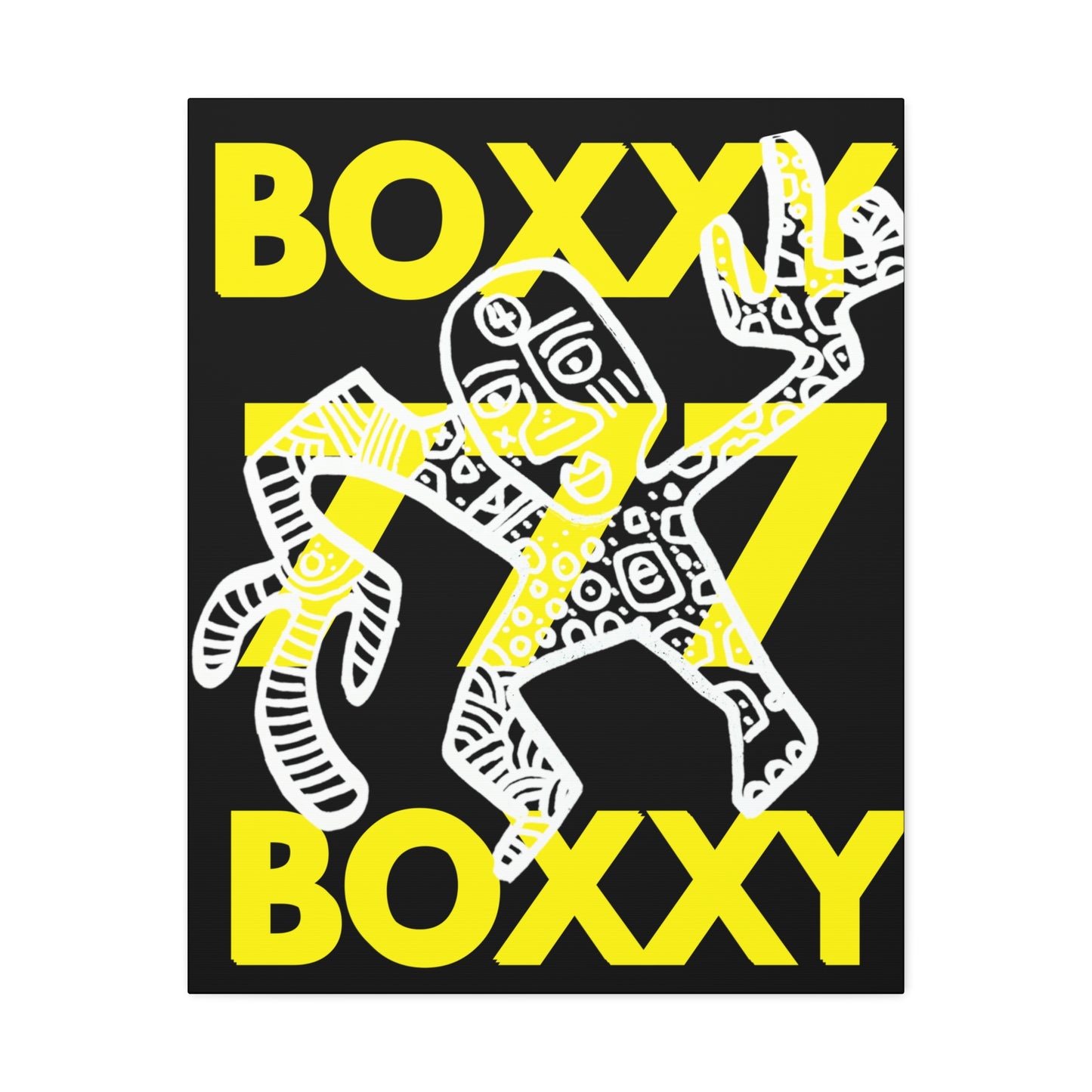 BOXXY 777 ART CANVAS BLACK