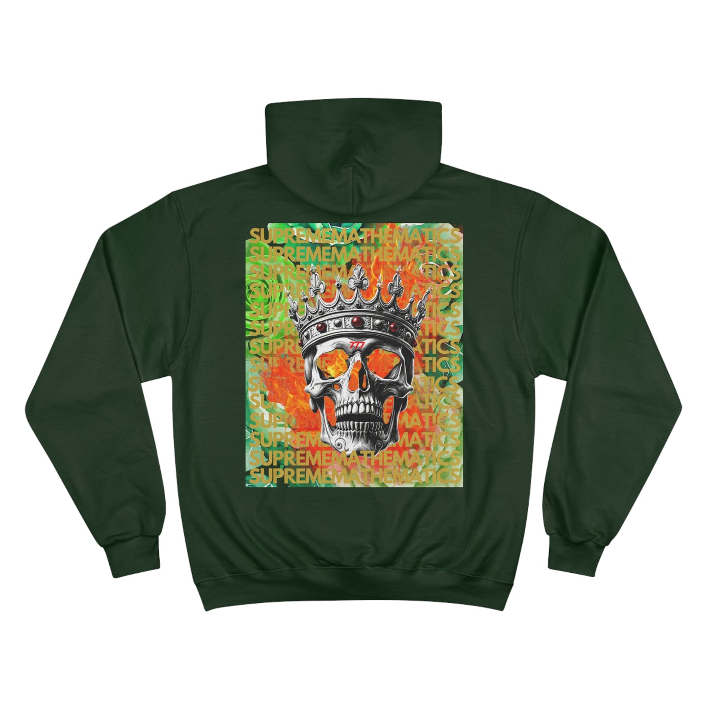 SUPREMEMATHEMATICS GREEN ROSES HOODIE