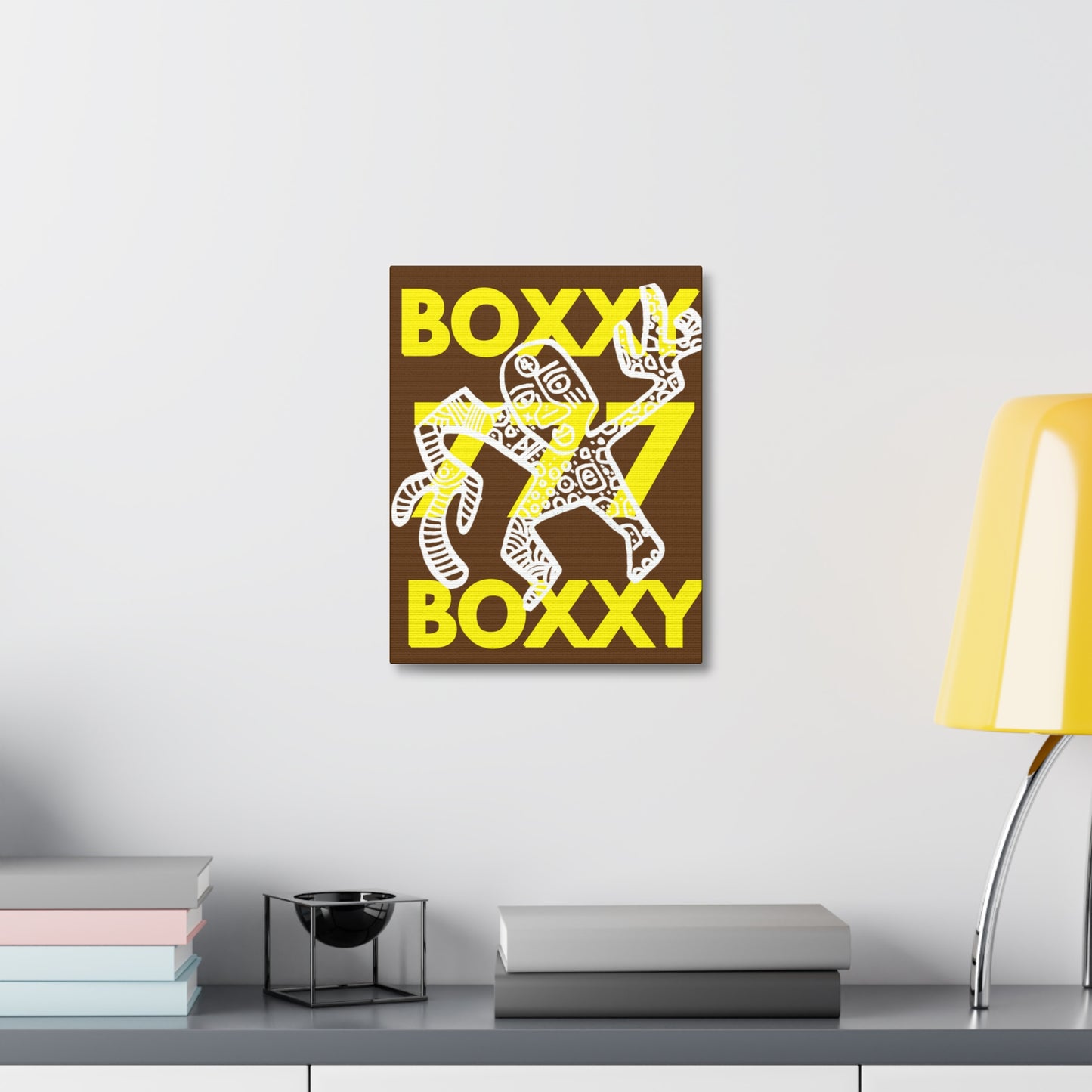 BOXXY 777 ART CANVAS BROWN