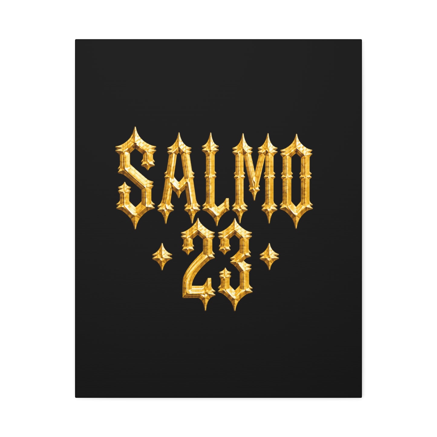 BOXXY PSALM 23 ART CANVAS BLACK