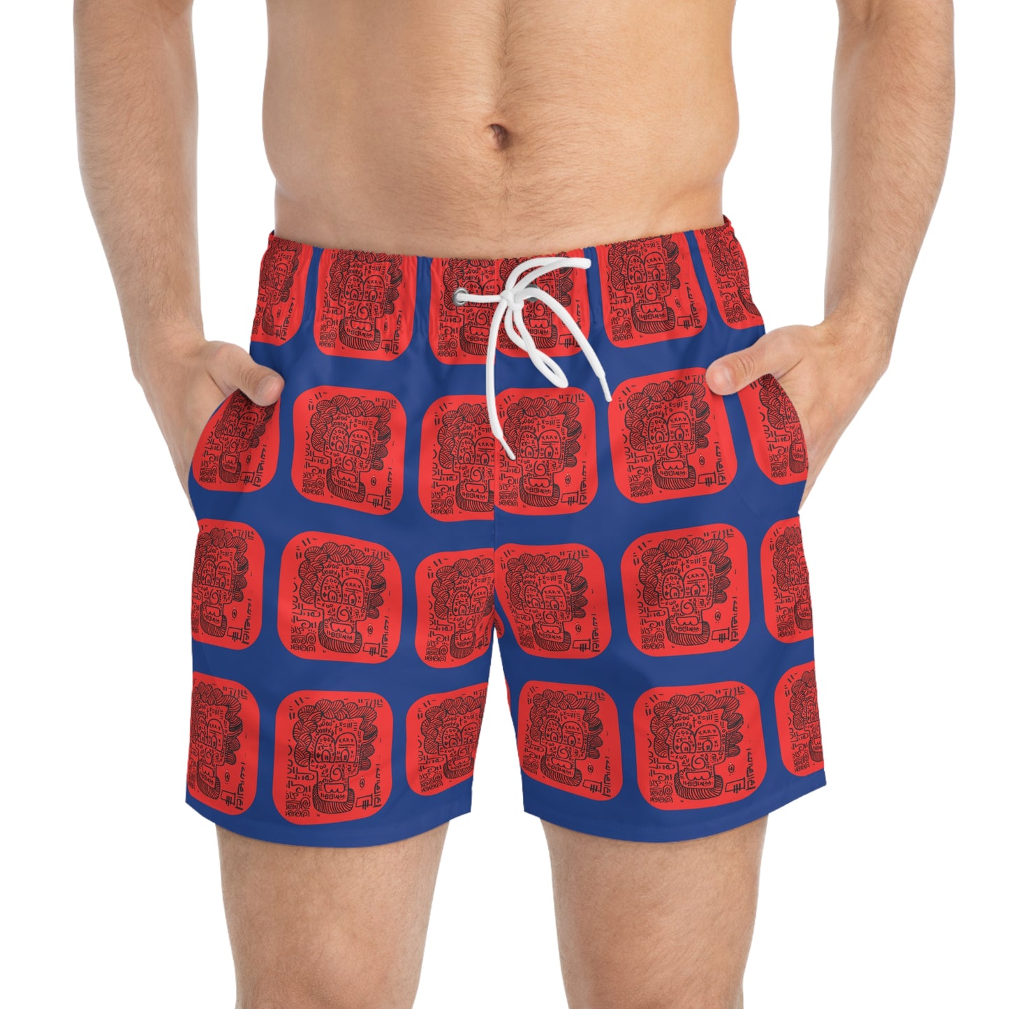 SUPREMEMATHEMATICS FACE OF GOD SWIM TRUNKS