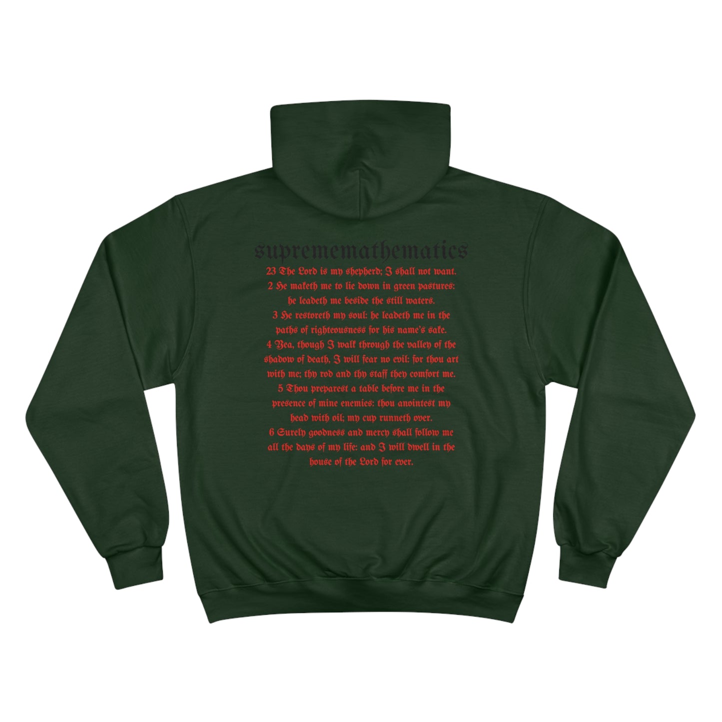 SUPREMEMATHEMATICS PSALM23 HOODIE