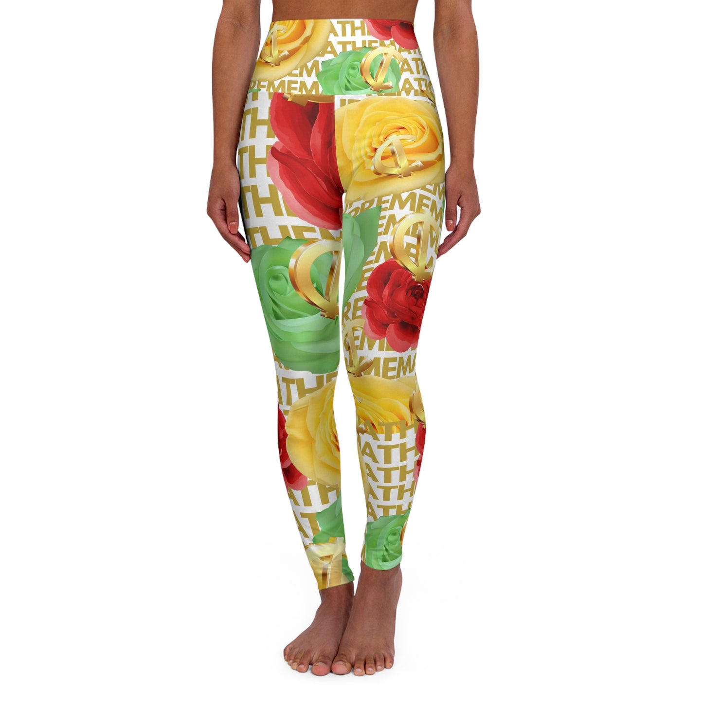 SUPREMEMATHEMATICS HIGH WAIST CEDI YOGA LEGGINGS