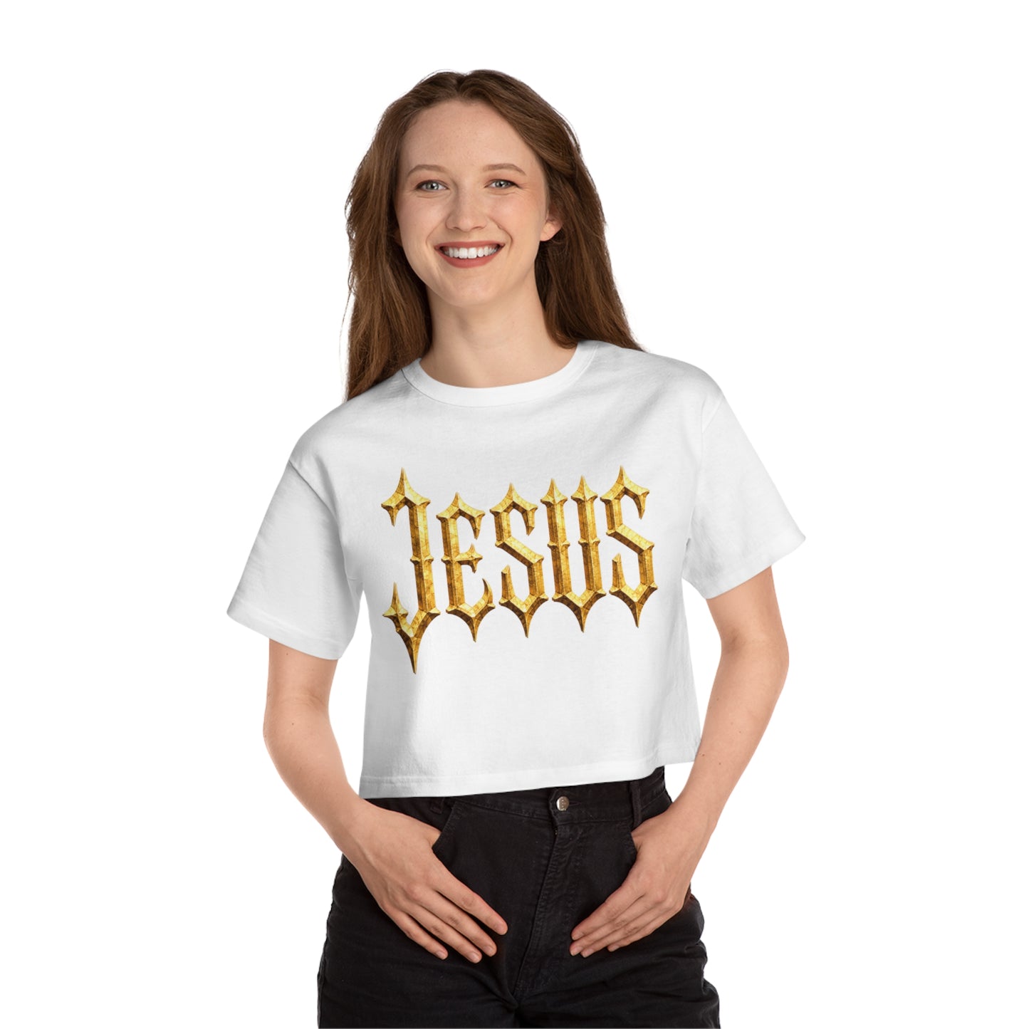 BOXXY JESUS CROP TEE