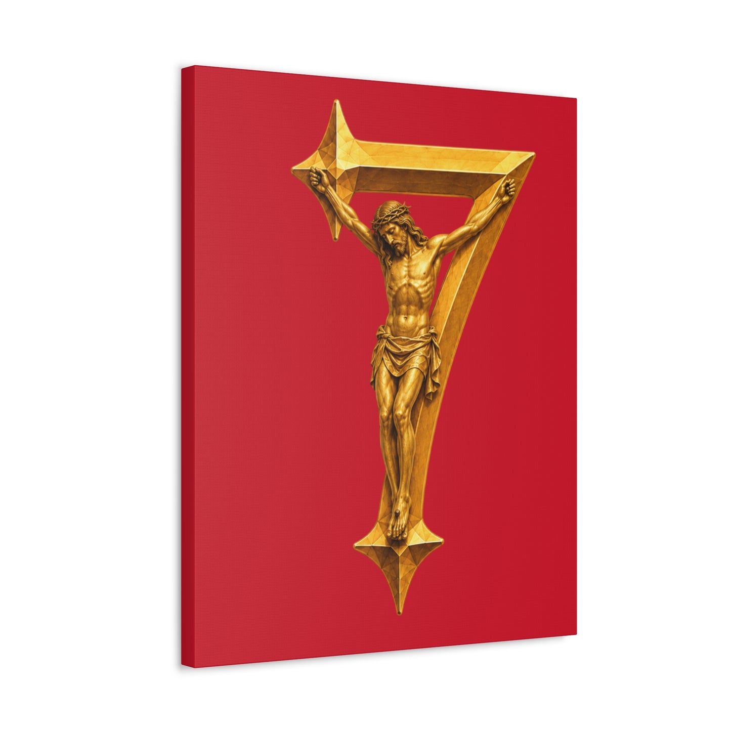 BOXXY CHRIST ART CANVAS RED