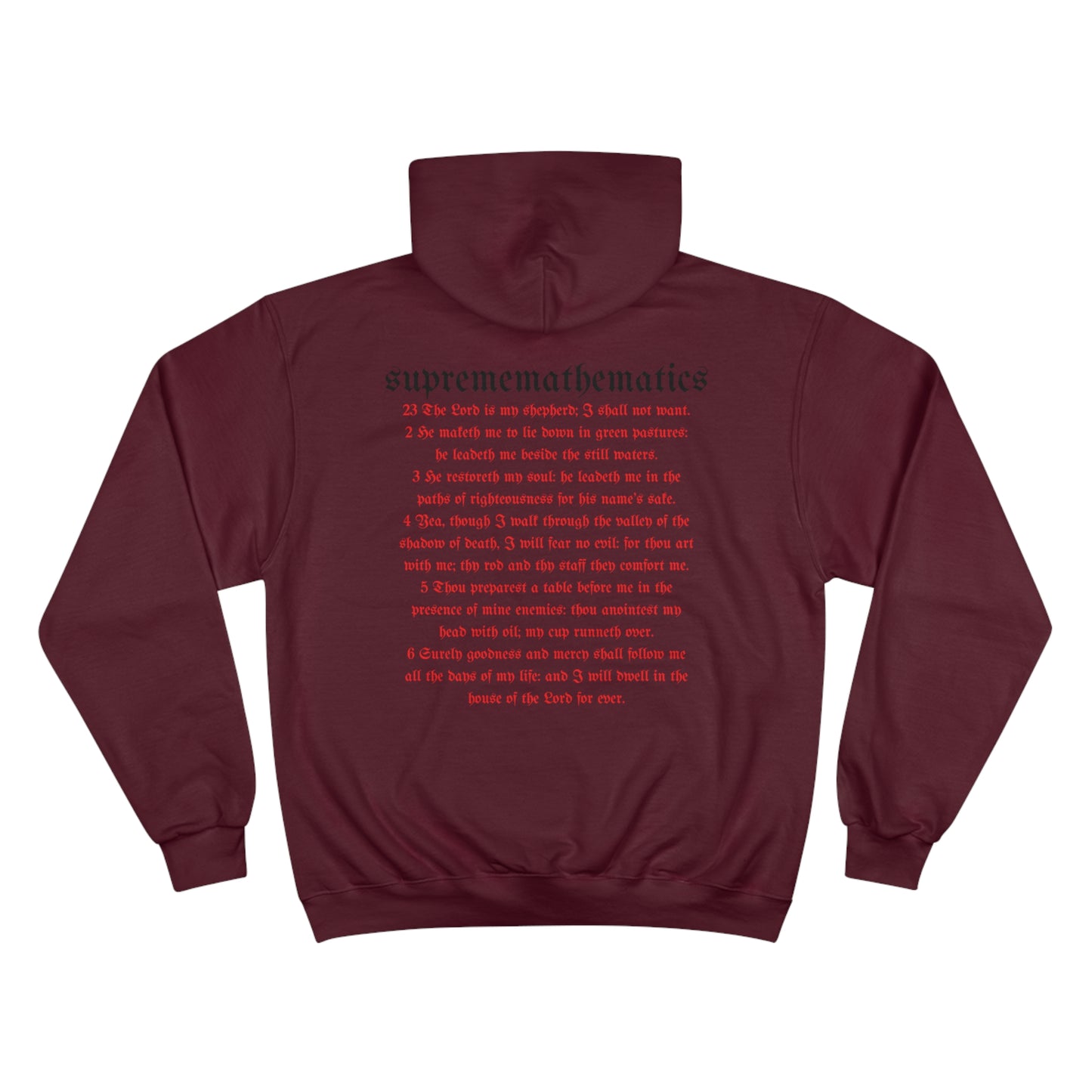 SUPREMEMATHEMATICS PSALM23 HOODIE