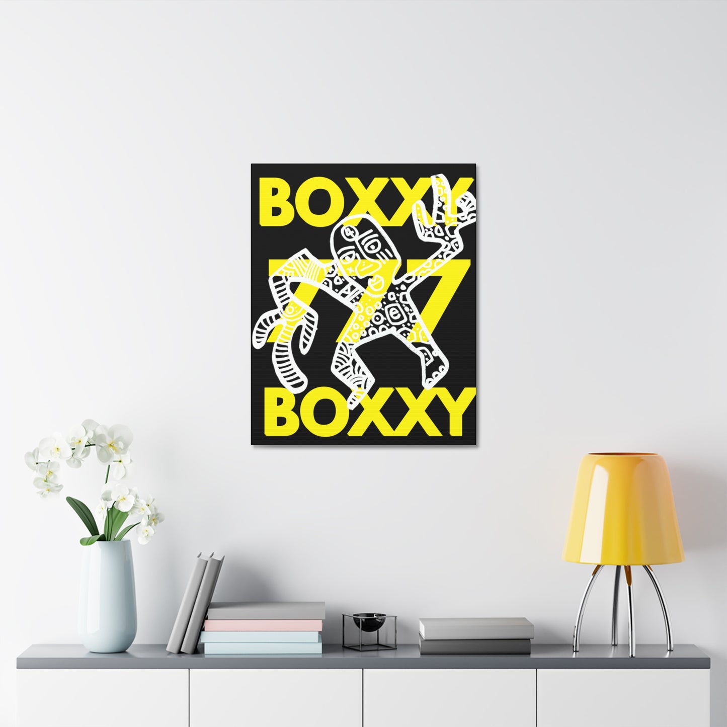 BOXXY 777 ART CANVAS BLACK