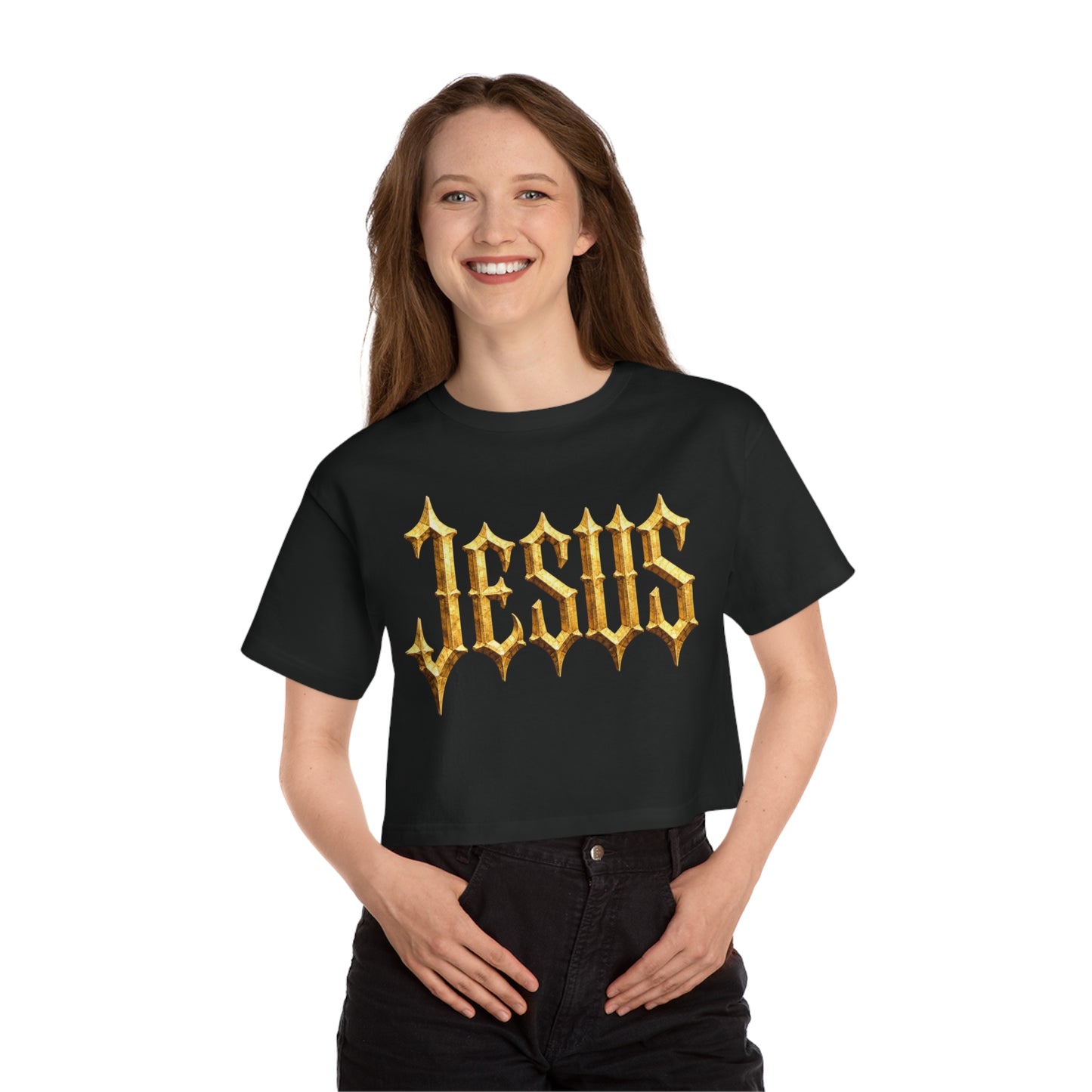 BOXXY JESUS CROP TEE
