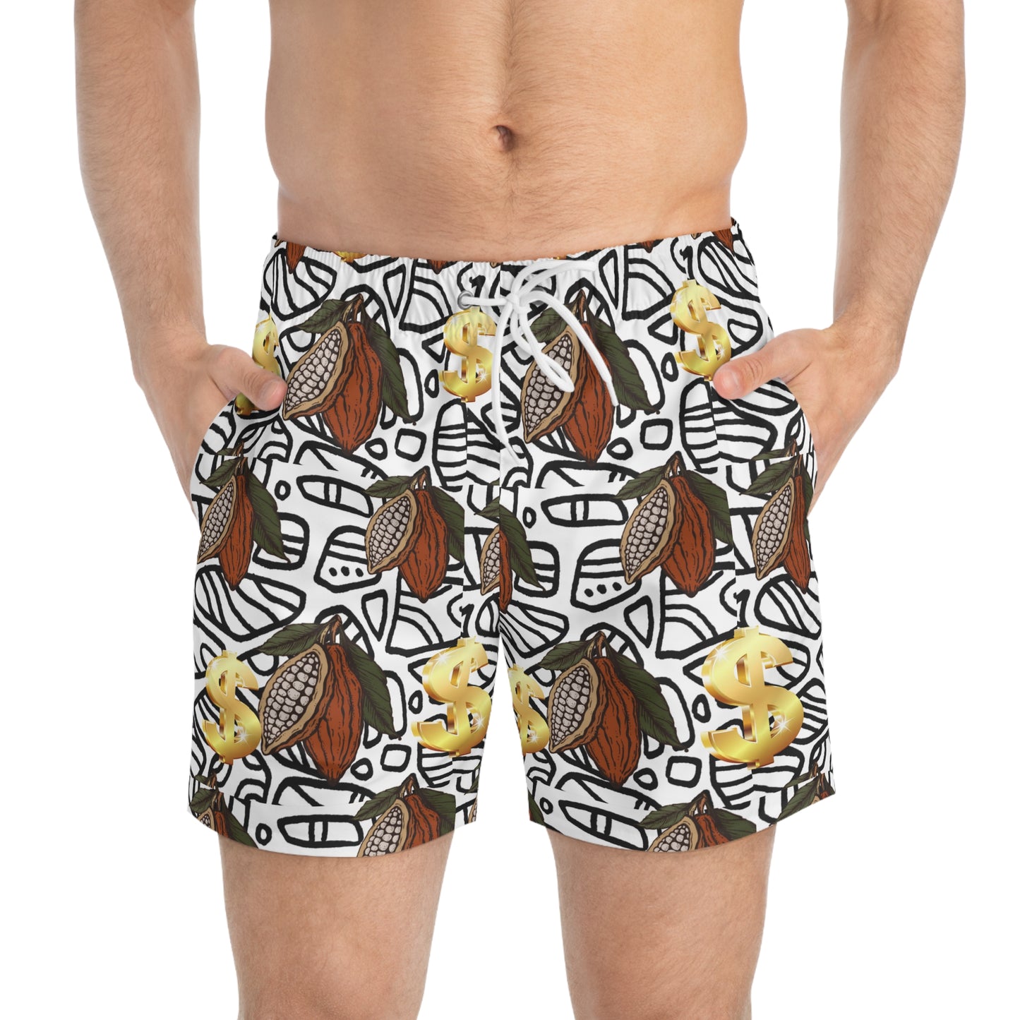 SUPREMEMATHEMATICS DOLLAR SWIM TRUNKS