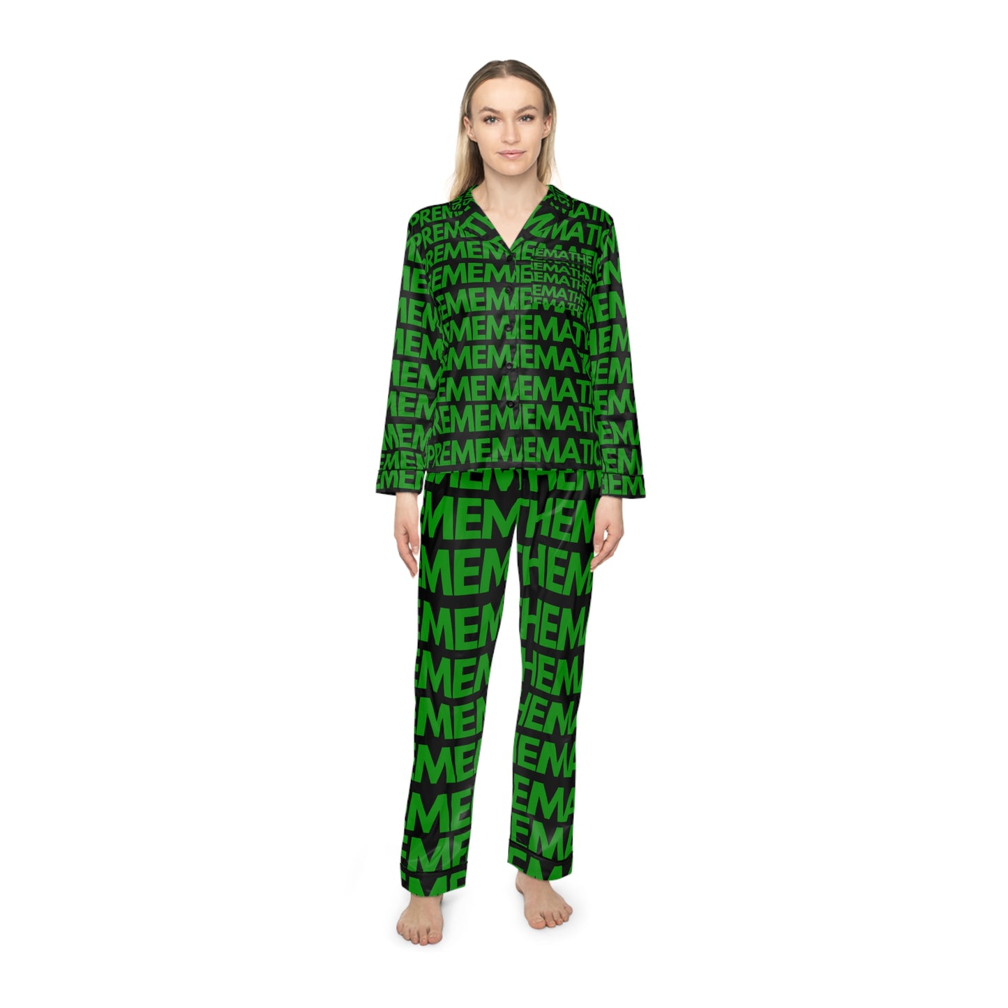 SUPREMEMATHEMATICS SATIN PAJAMAS
