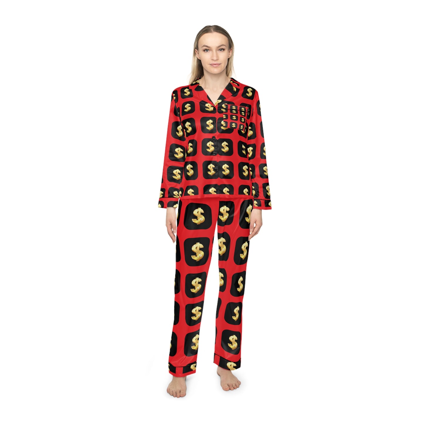 SUPREMEMATHEMATICS DOLLAR SATIN PAJAMAS