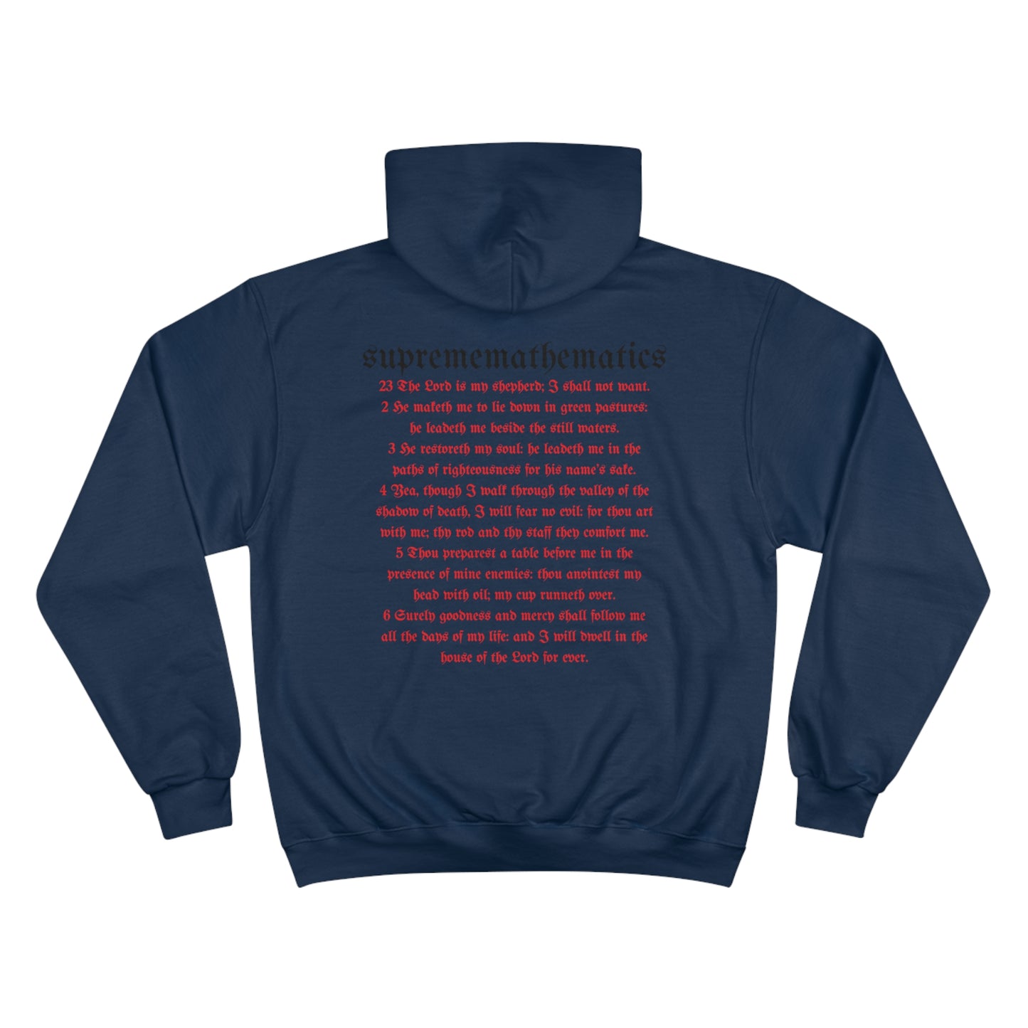 SUPREMEMATHEMATICS PSALM23 HOODIE