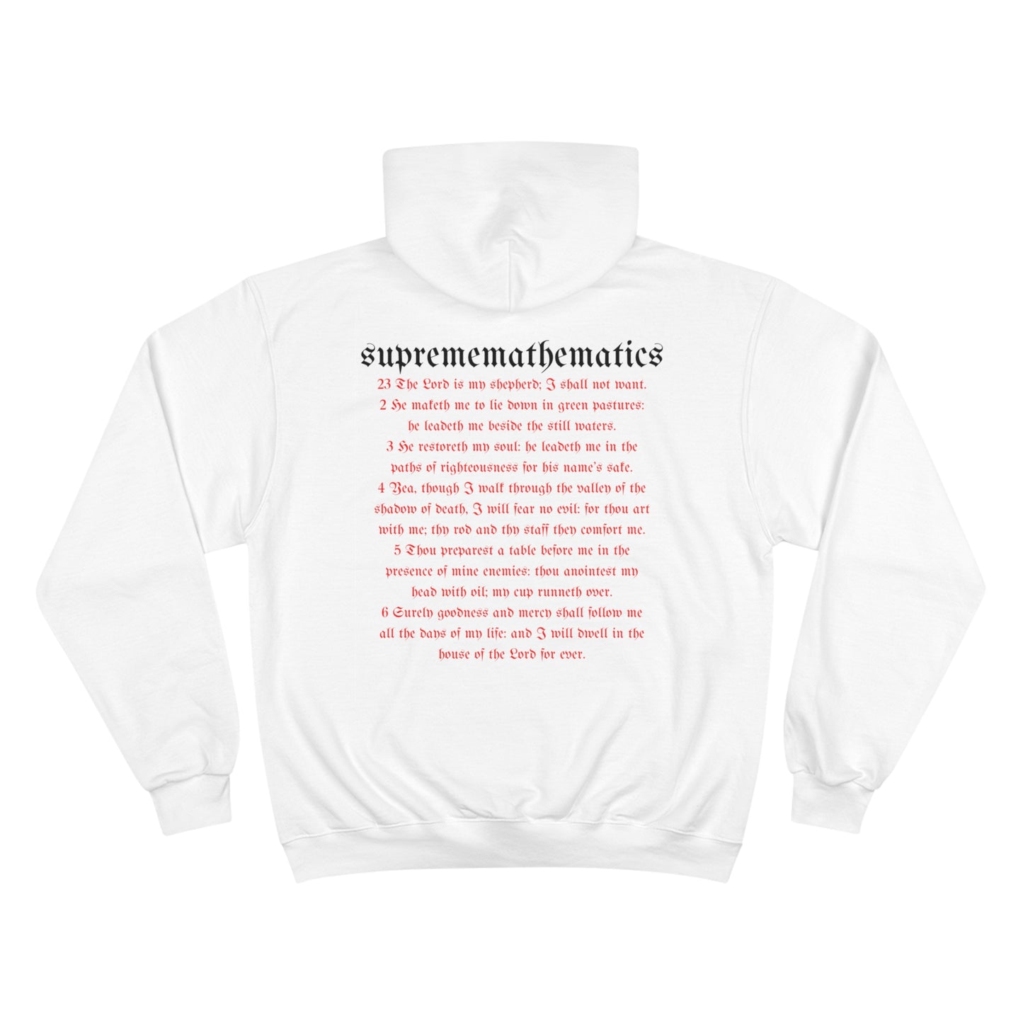 SUPREMEMATHEMATICS PSALM23 HOODIE