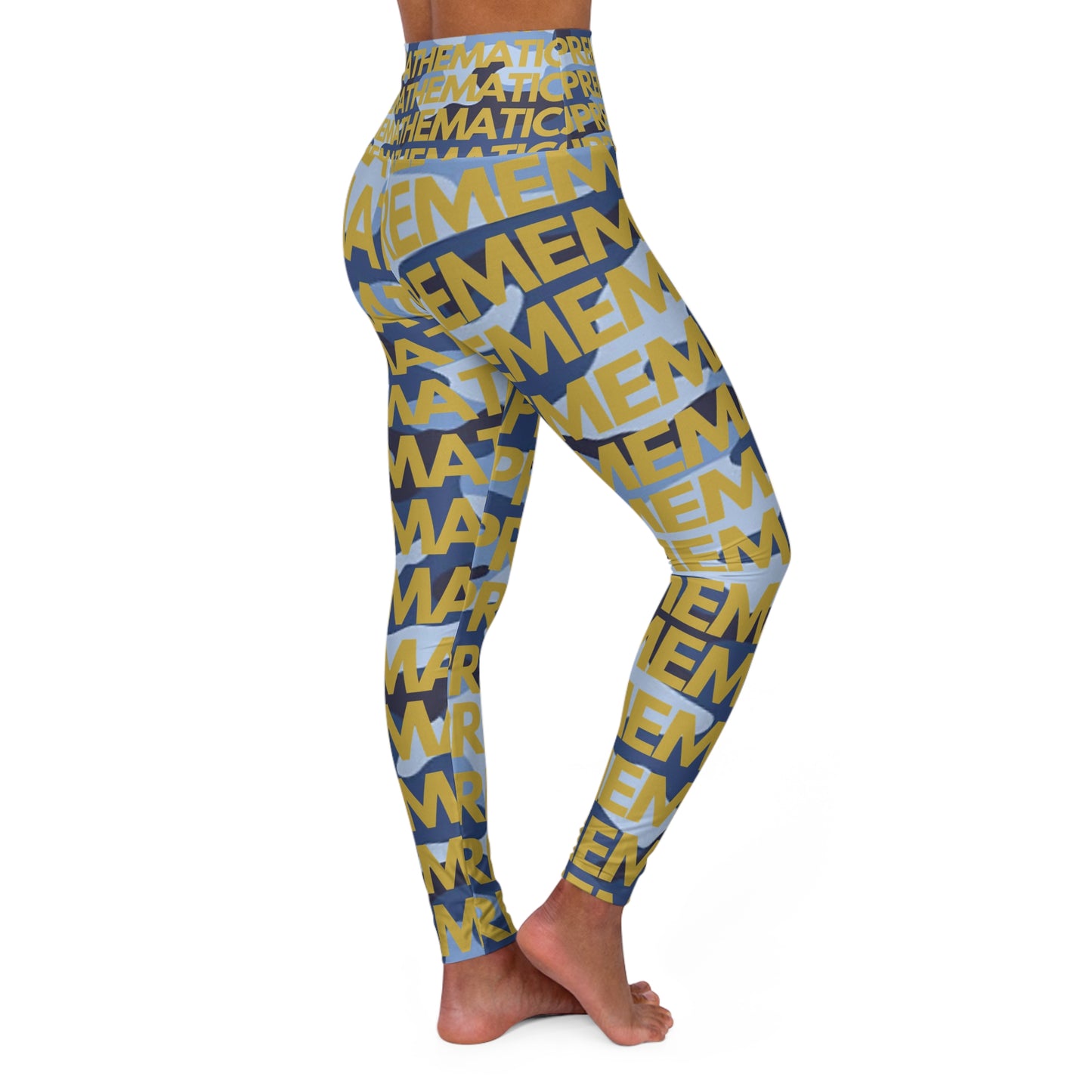 SUPREMEMATHEMATICS CAMO HIGH WAIST YOGA LEGGINGS