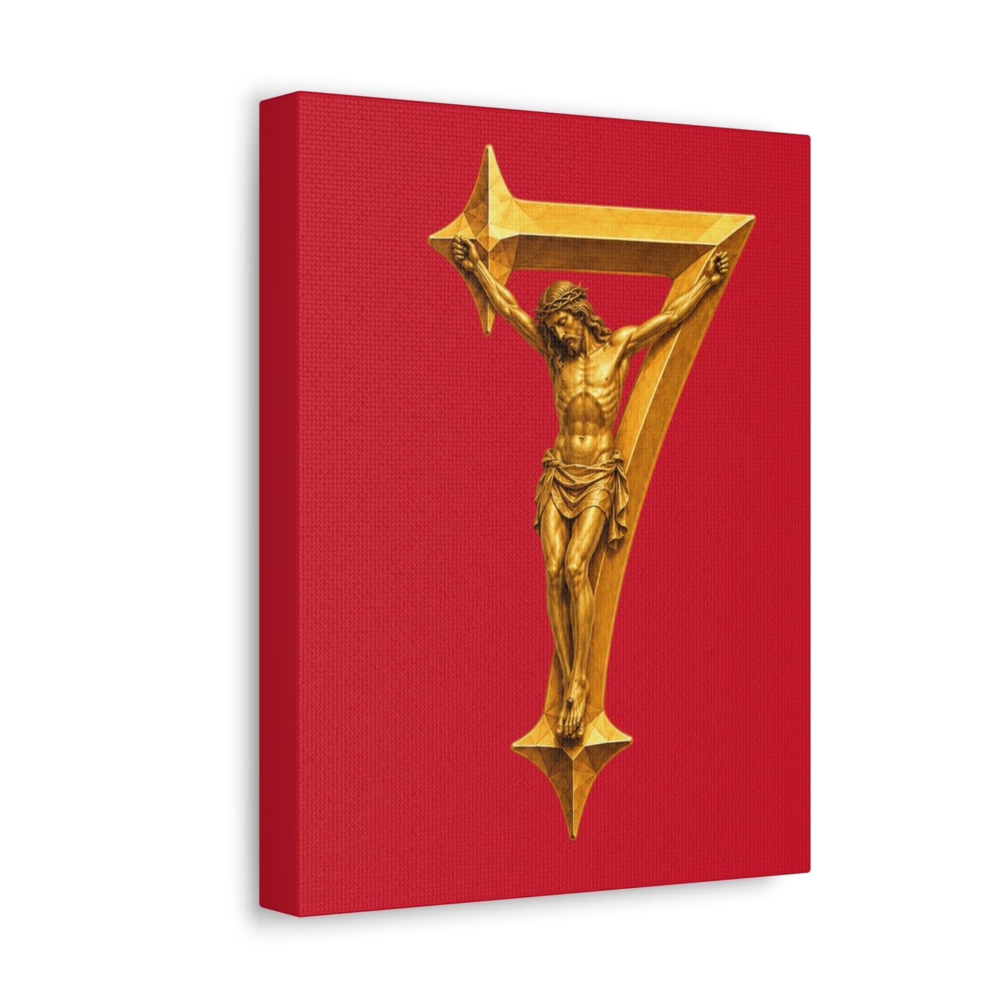 BOXXY CHRIST ART CANVAS RED