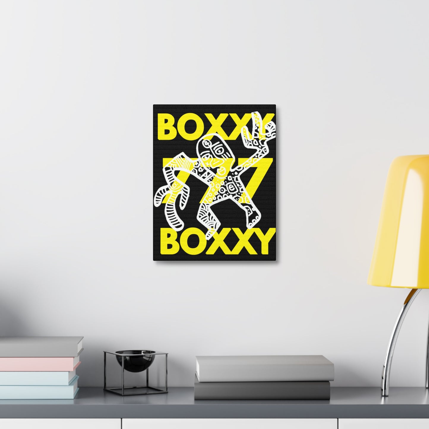 BOXXY 777 ART CANVAS BLACK