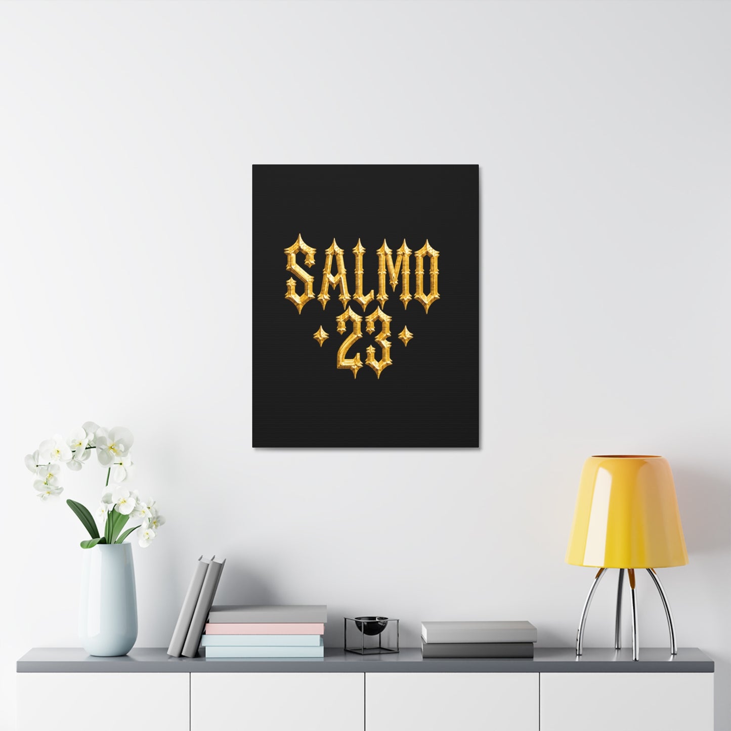 BOXXY PSALM 23 ART CANVAS BLACK