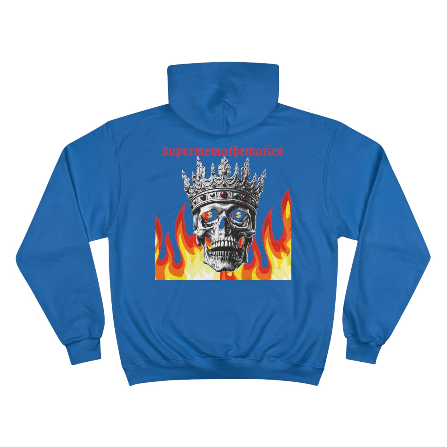 SUPREMEMATHEMATICS FIRE SKULL HOODIE