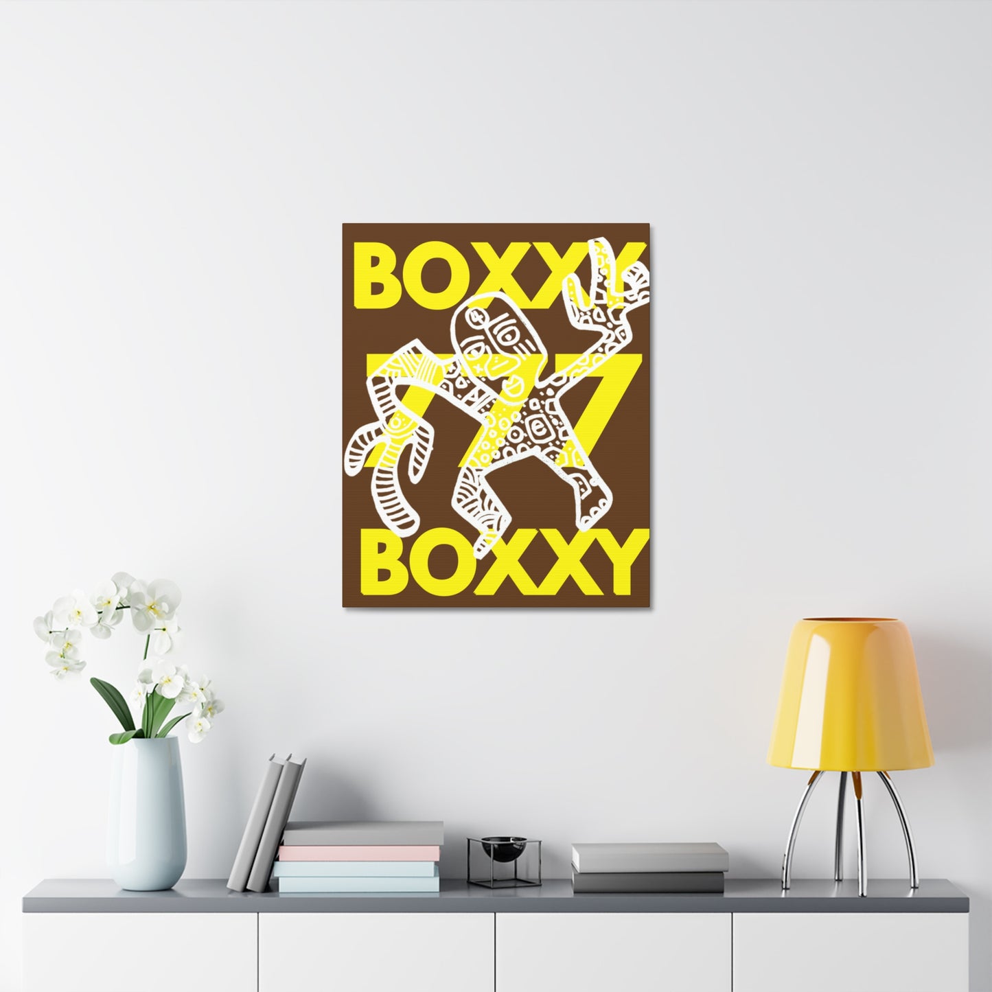 BOXXY 777 ART CANVAS BROWN