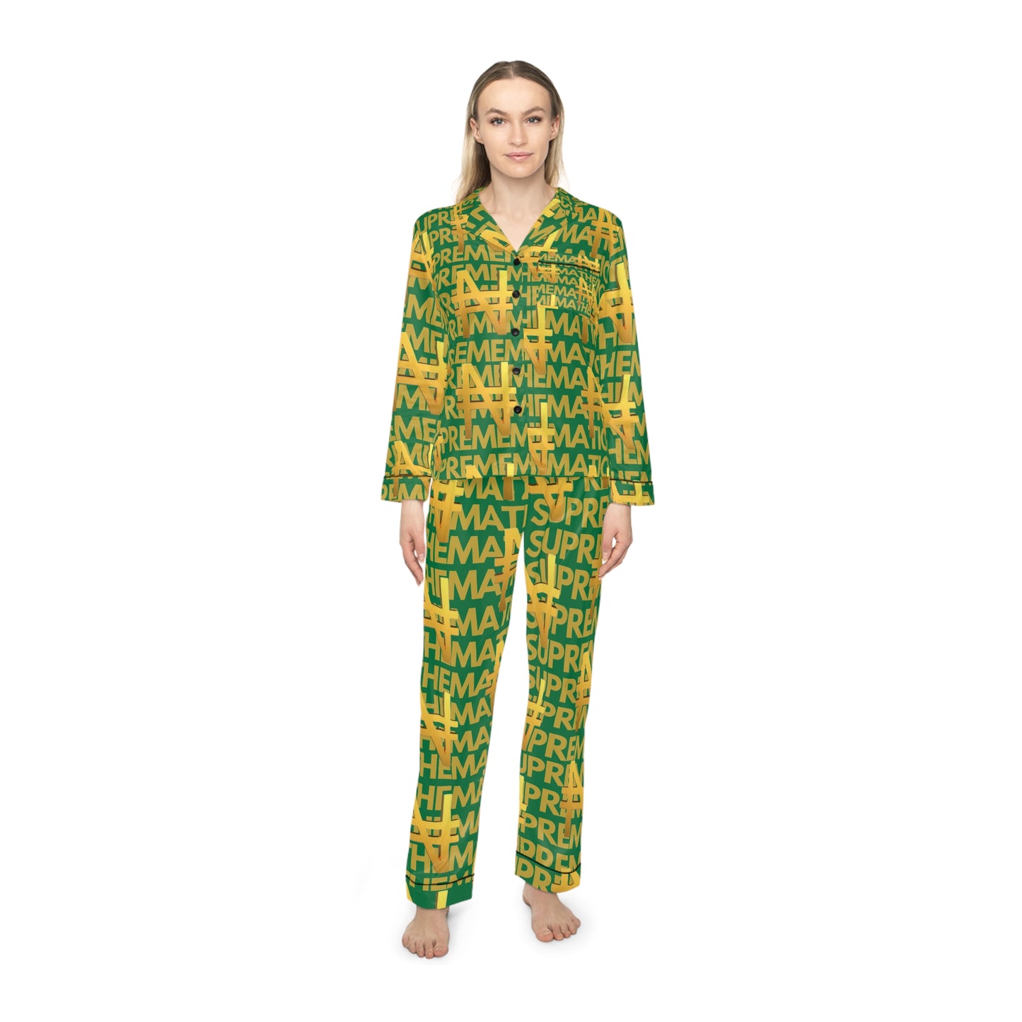 SUPREMEMATHEMATICS NAIRA SATIN PAJAMAS